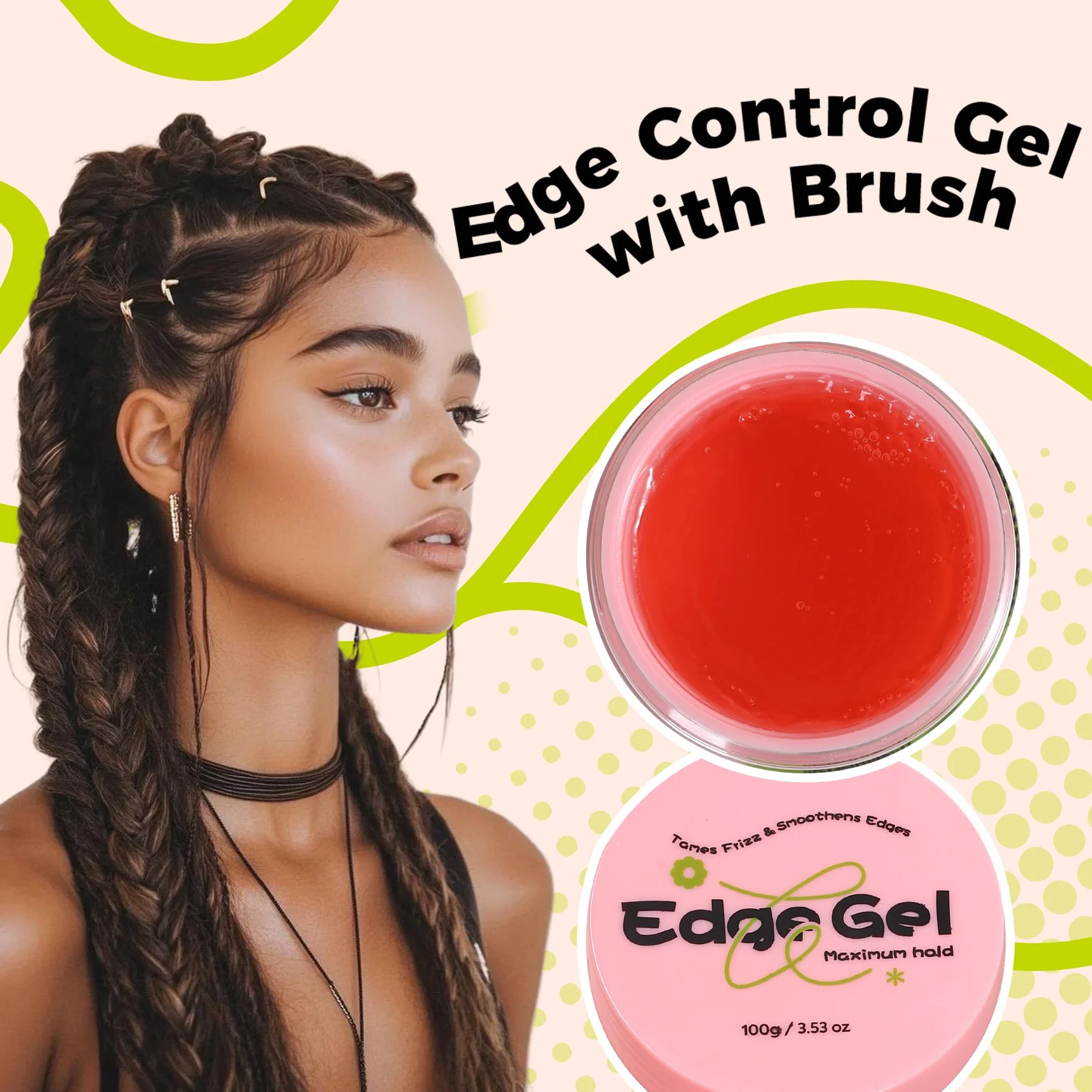 Immetee Edge Control Cabello Hair Gel Hidratante Gel 3 Pack