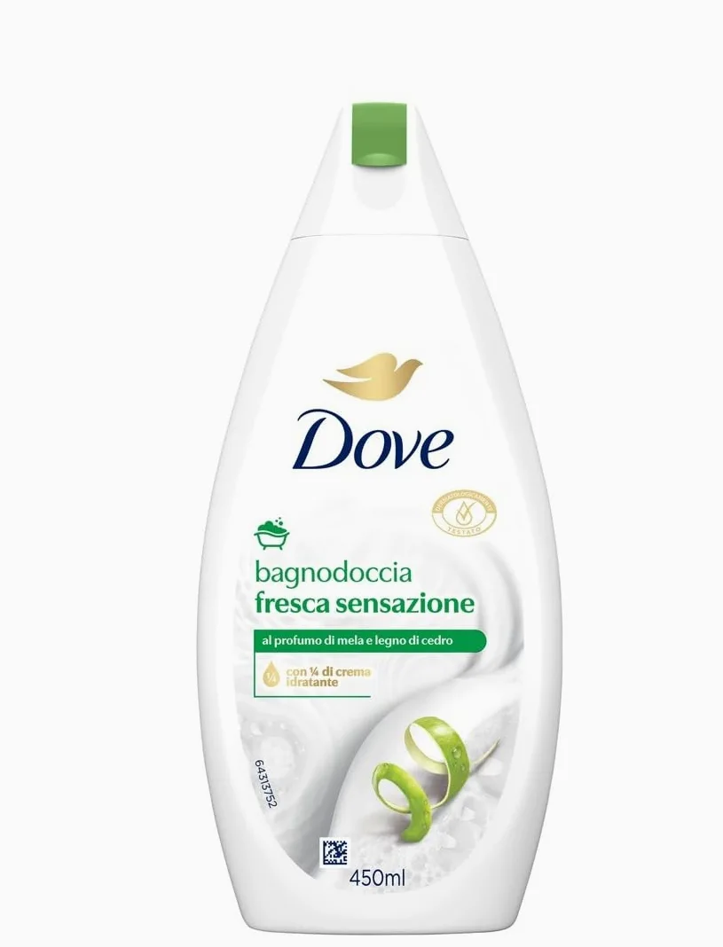 Dove Fresh Sensation - Gel de ducha (6 unidades, 450 ml)