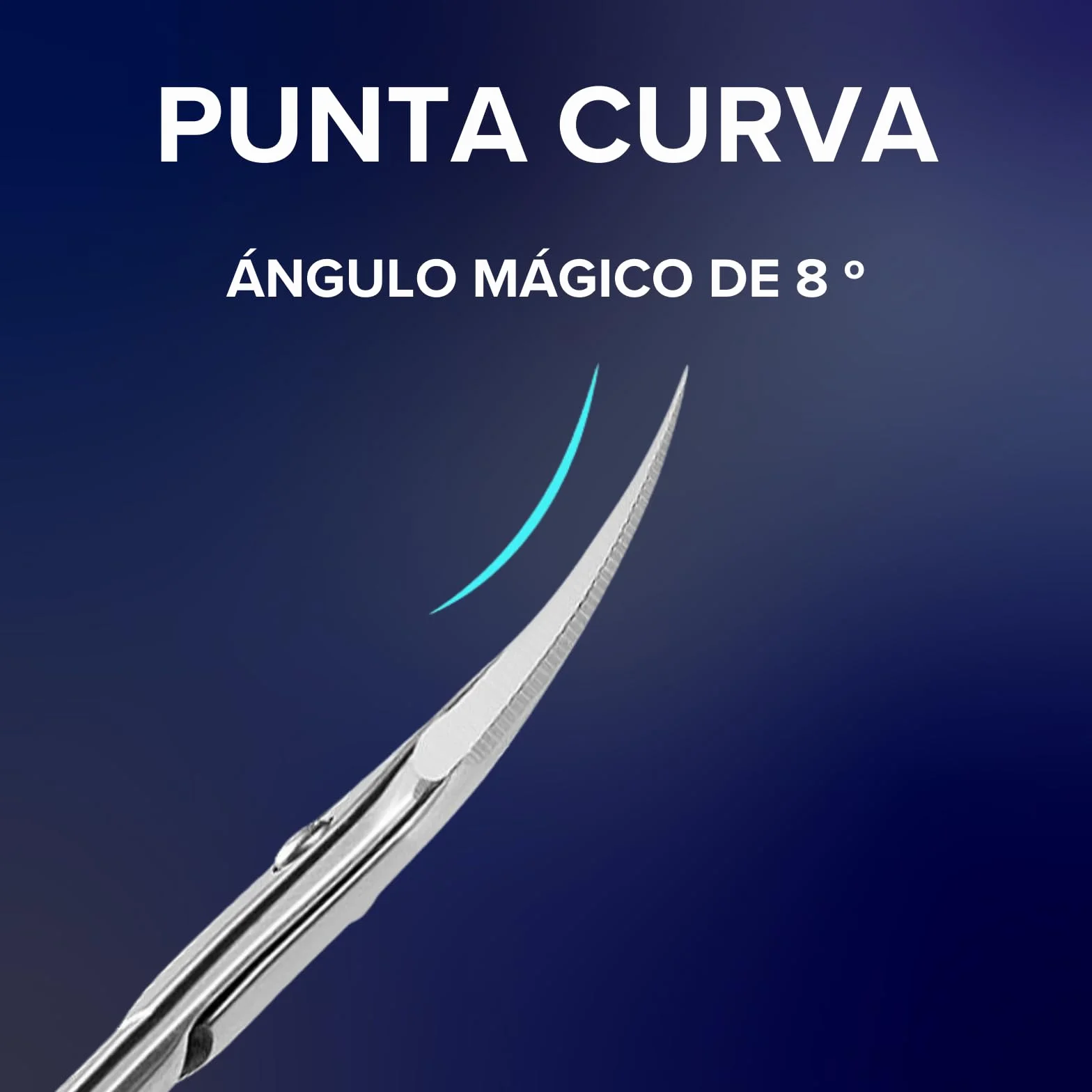 Audentiax Tijeras de Uñas y Cutículas Profesionales Pack de 2 para Manicura y Pedicura