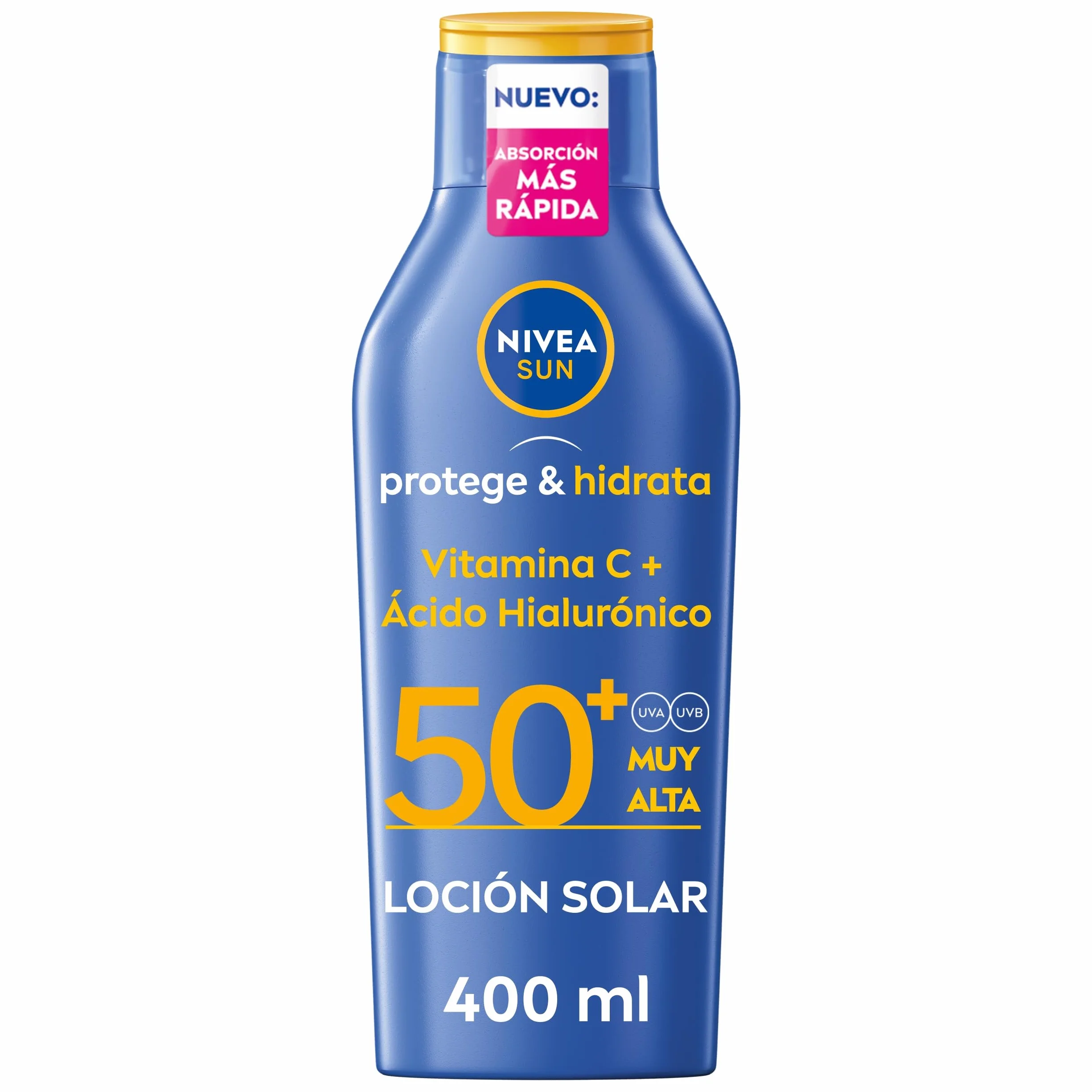 NIVEA SUN Protege & Hidrata Leche Solar FP50+ Protector Solar Corporal 400 ml