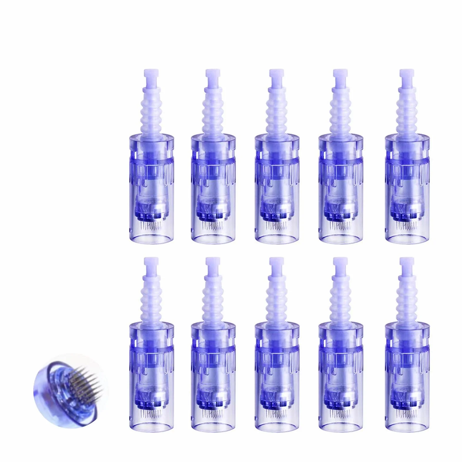 36 Pin Micro Needles Dermapen Replacement Cartridge Bajonett Port for Electric Derma Pen Anti-Aging Facial 10pcs
