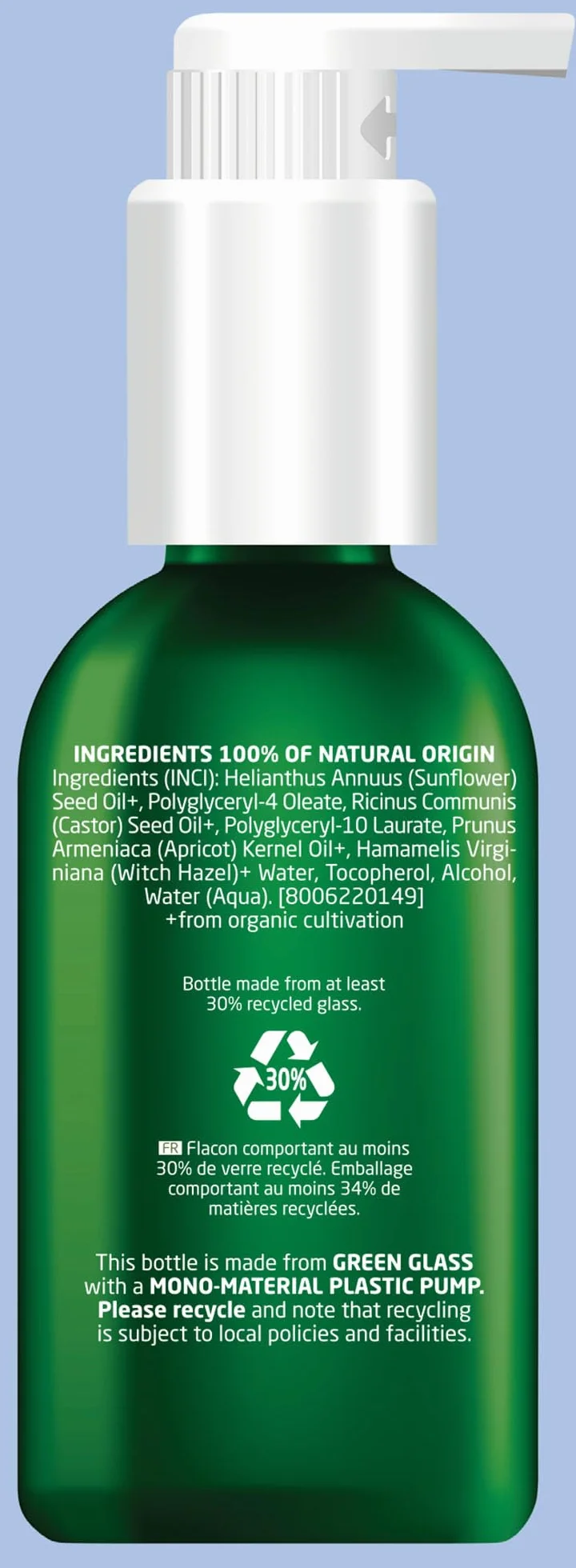 Weleda Aceite Limpiador Desmaquillante 150 ml para Rostro y Ojos