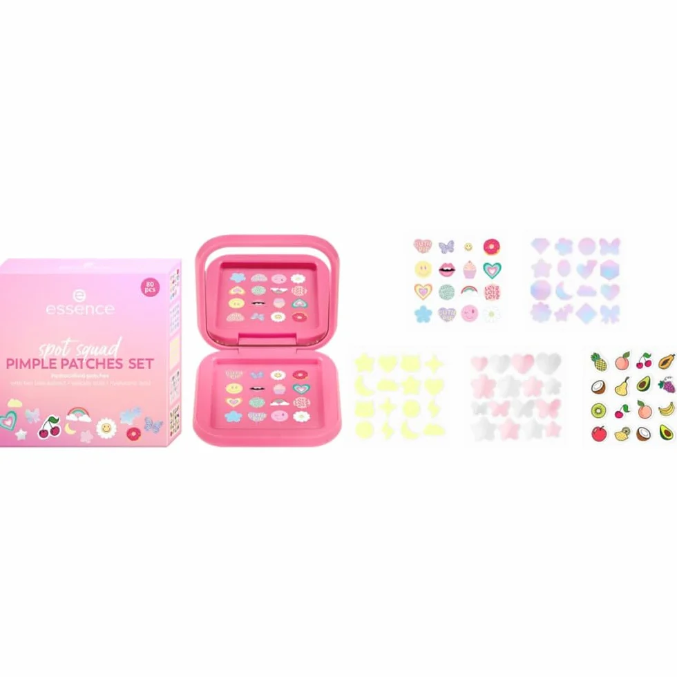 Essence PIMPLE PATCHES SET 80pcs parches para granos holográfico
