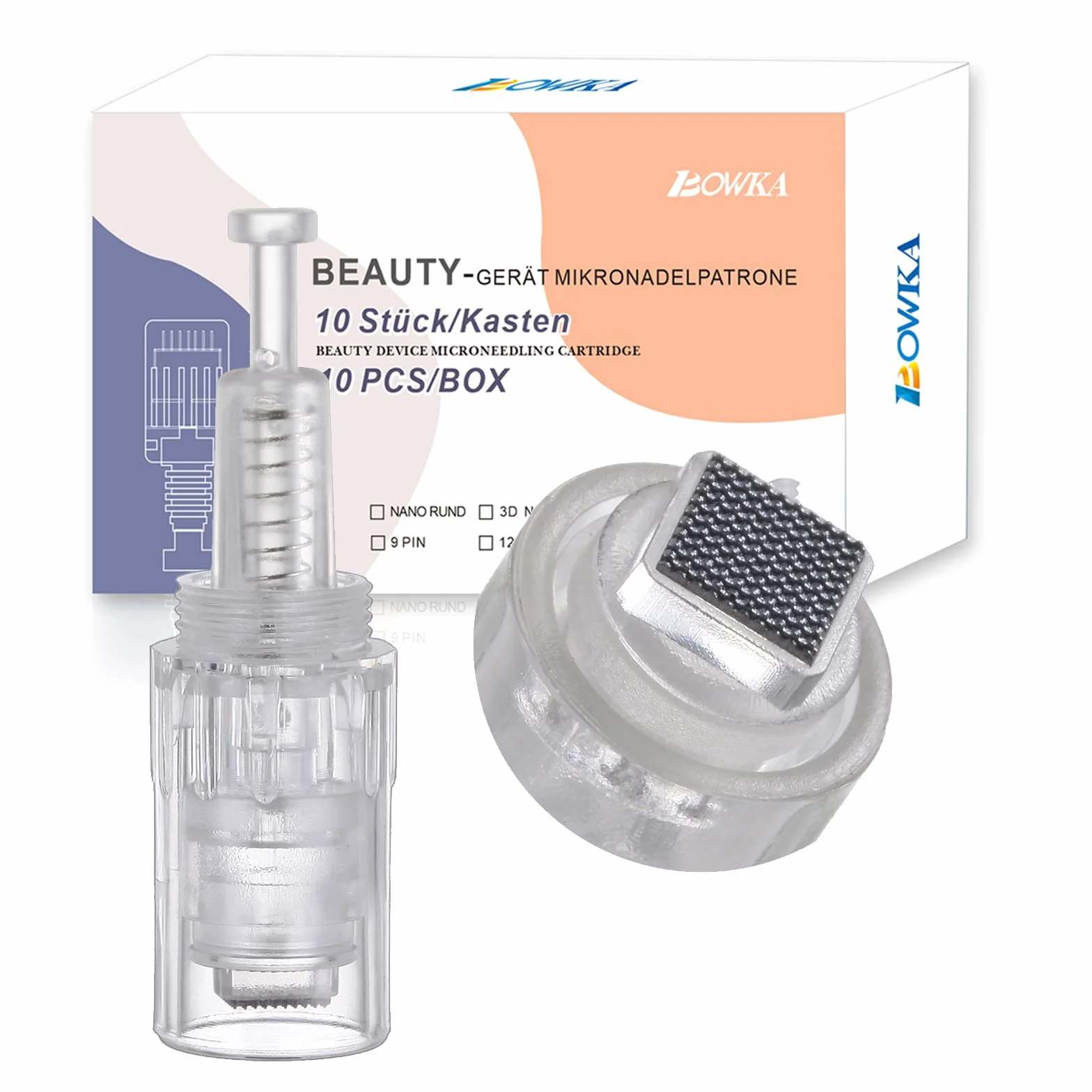 Derma Pen agujas Nano 5D microneedling repuesto puntas cartucho tornillo slot para Electric microneedling