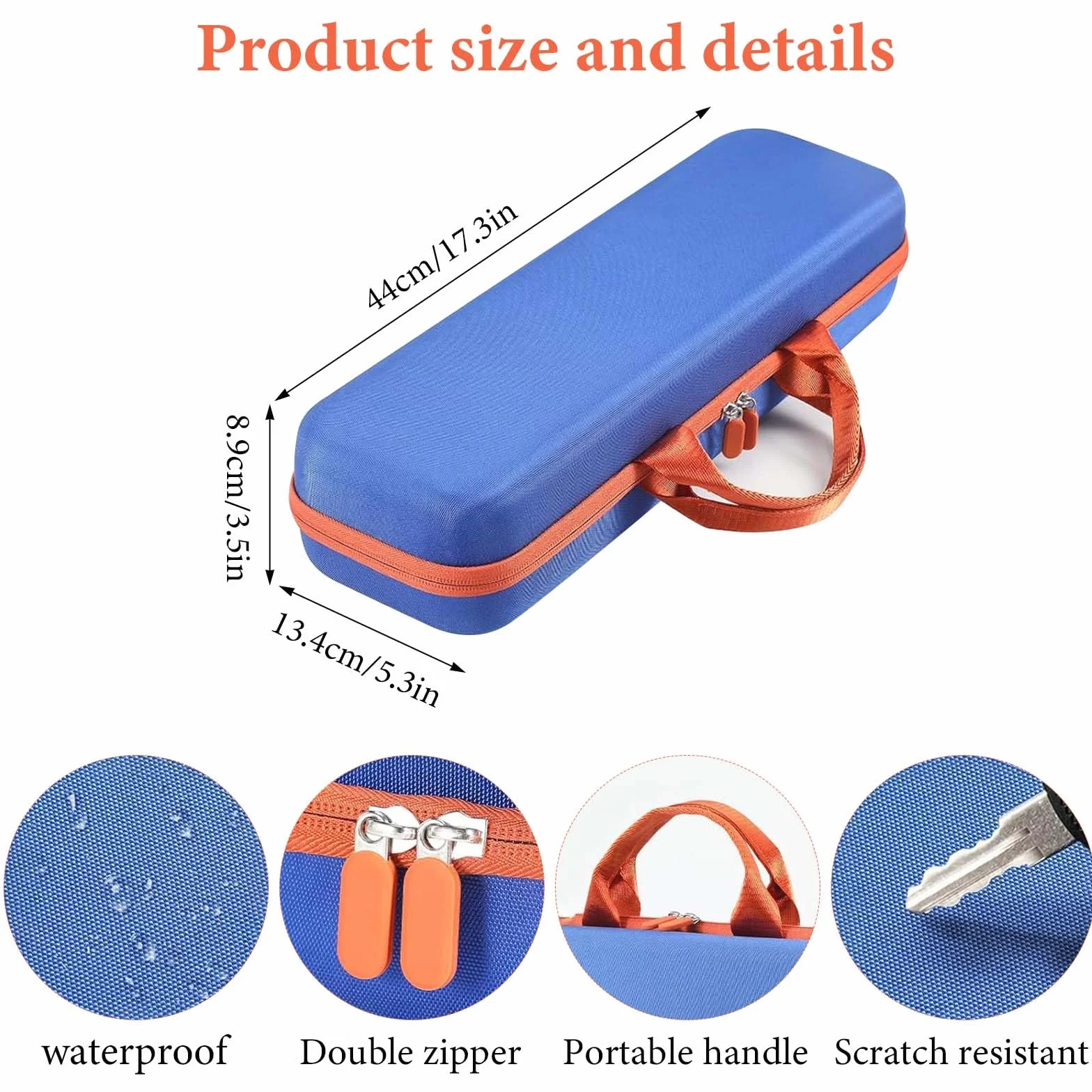 Funda rígida para Dyson HT01 Airstrait, azul, Clásico