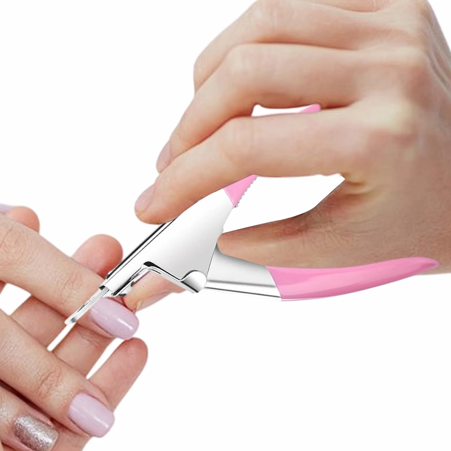 Cortador de uñas falso acero inoxidable recortadora manicura hogar