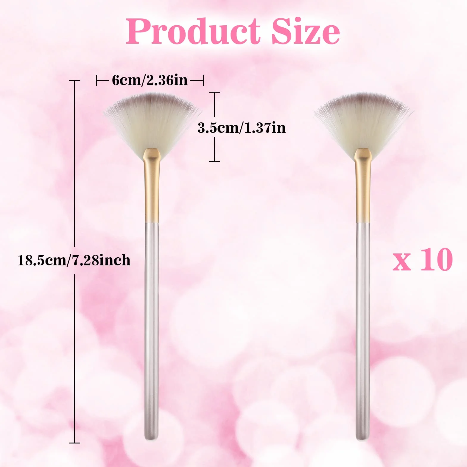 Cepillos de abanico para tratamientos faciales, suaves aplicadores para máscara de barro y crema