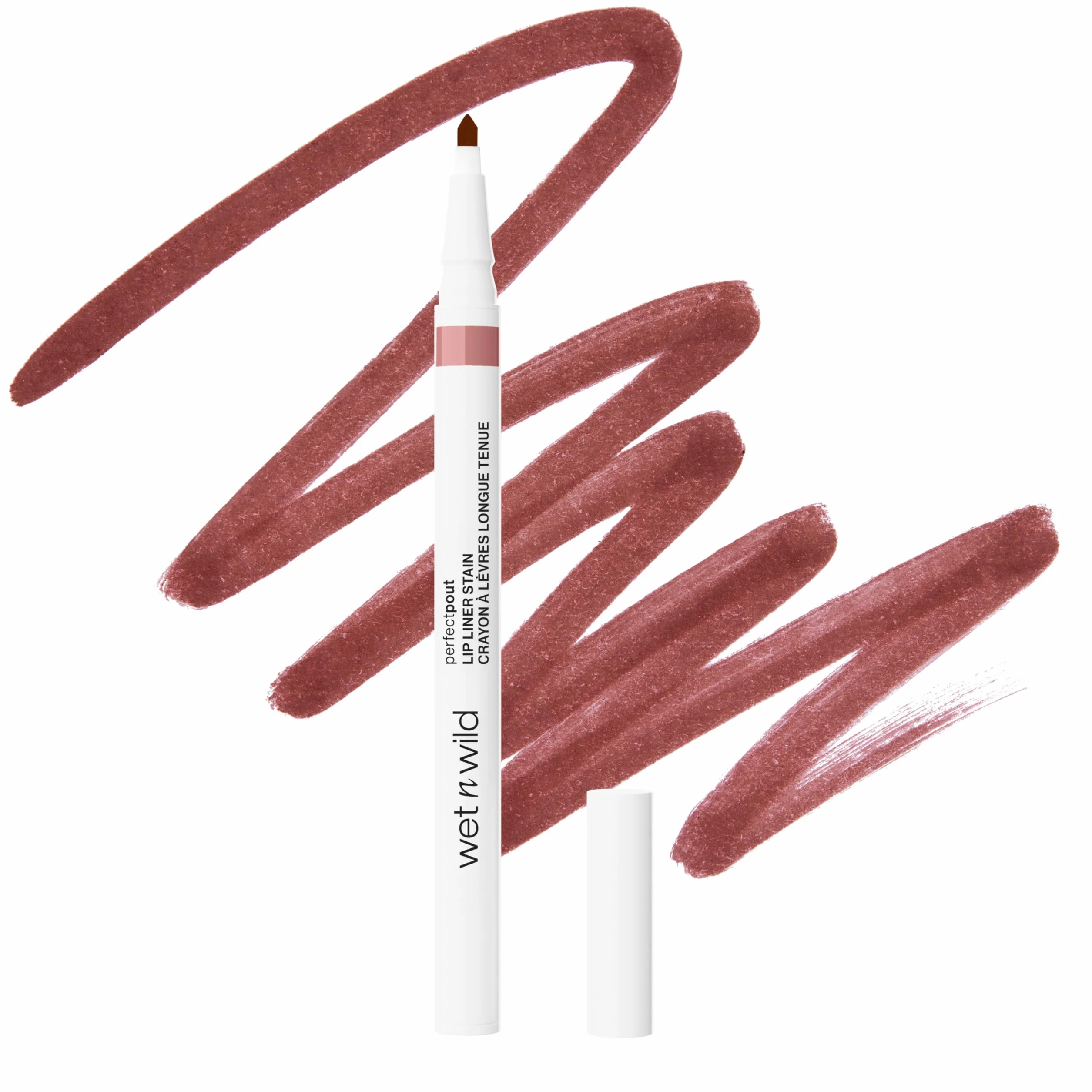 Wet n Wild Perfect Pout Lip Liner Stain, Perfilador de Labios a Prueba de Transferencia, Nude Tights