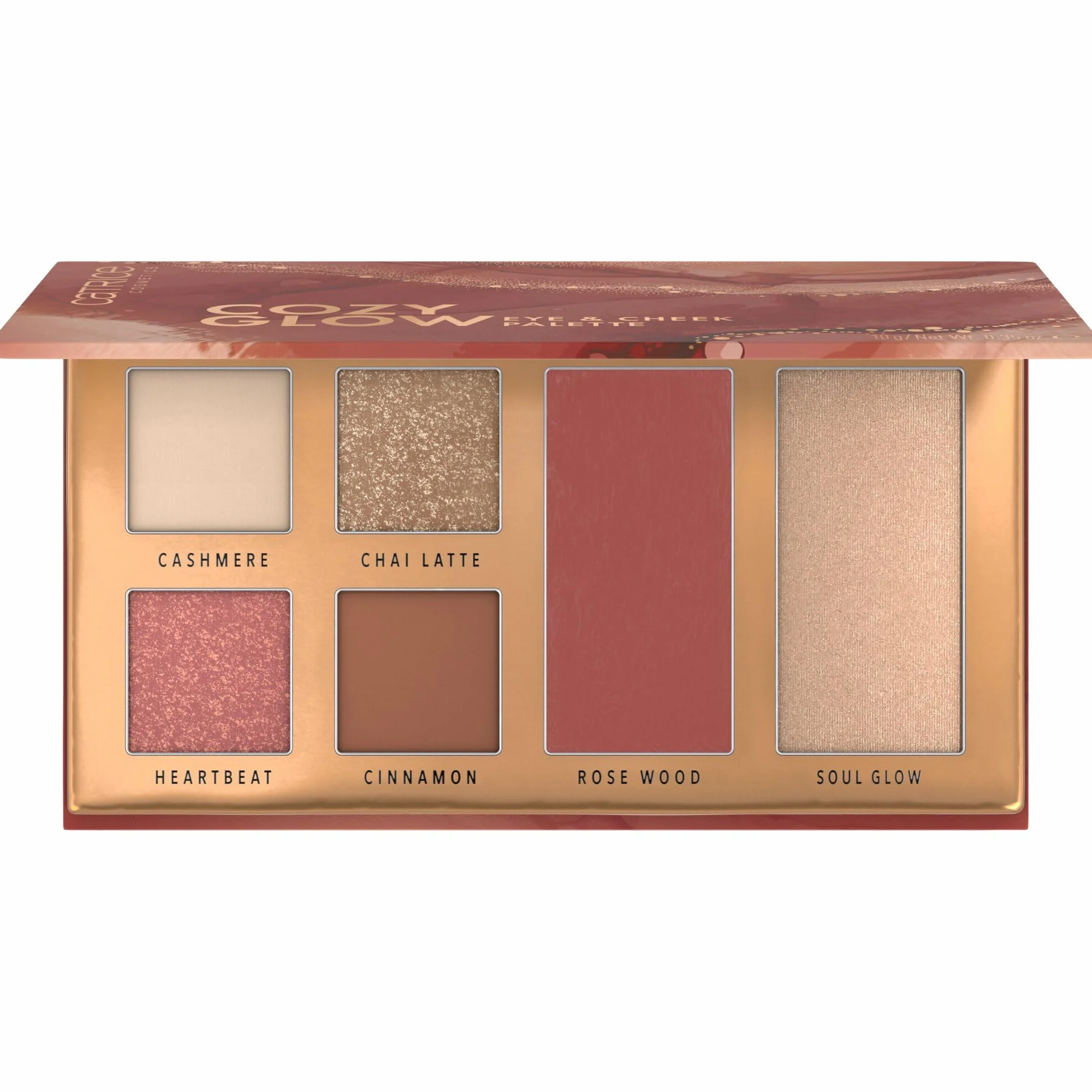 Catrice Paleta de ojos y mejillas Cozy Glow, larga duración, 10g