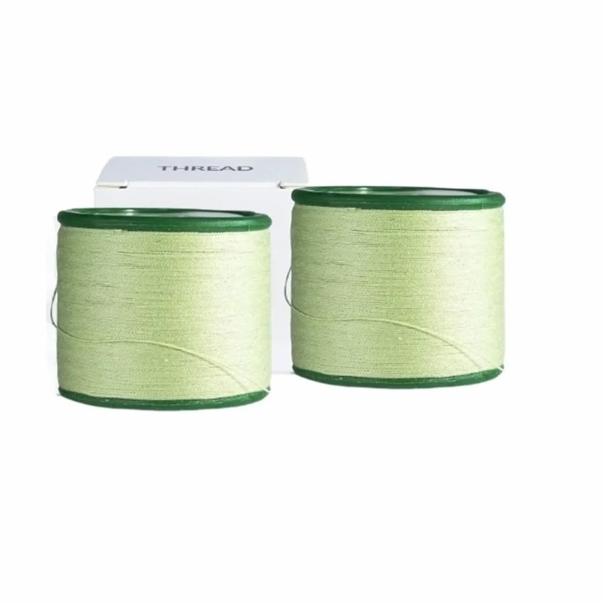 2 bobinas de hilo de algodón orgánico orgánico de 300 m para enhebrar cejas, India, herramienta depiladora Dermaplaning para depilación de cejas, labio superior, barbilla, frente, cejas