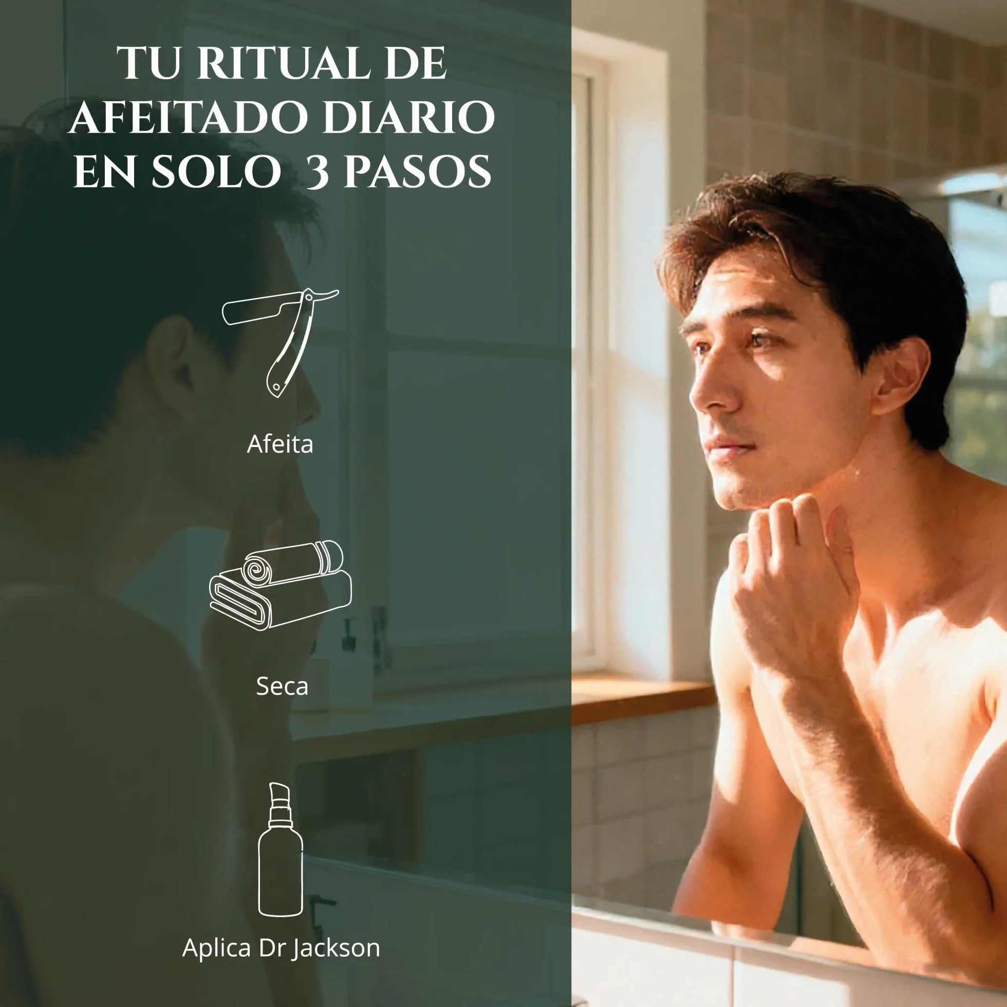 DR. JACKSON After Shave Hombre Antidot 6.2 Bálsamo Aftershave Sin Alcohol con Aloe Vera, Eucalipto y Vitamina E, 100 ml