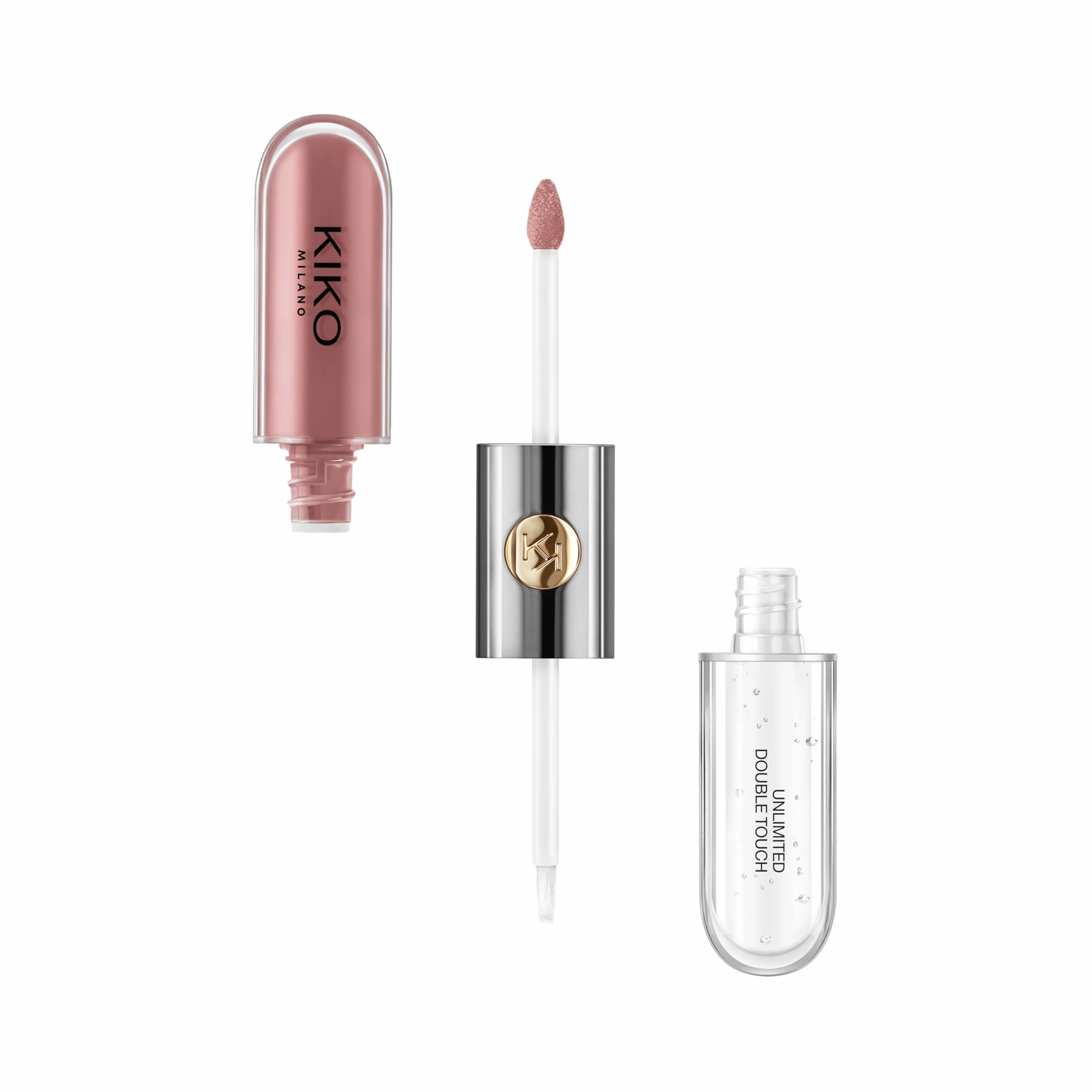 KIKO Milano Unlimited Double Touch 131 Barra De Labios Líquida 2 Pasos Acabado Luminoso 12 Horas