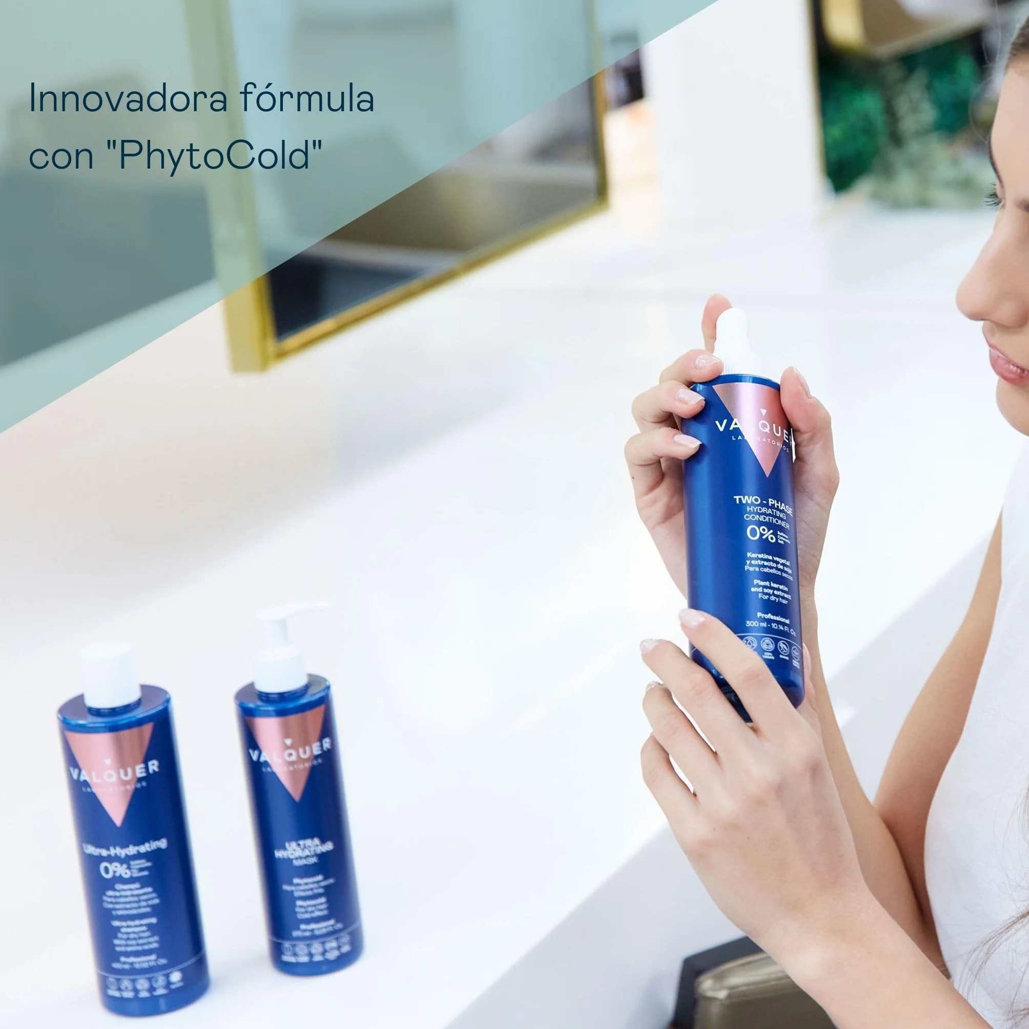 VALQUER Mascarilla Capilar Ultra Hidratante Zero 275 ml Repara, Nutre y Revitaliza Cabello Seco Antifrizz con Keratina, Extracto de Soja y Vitaminas Vegano