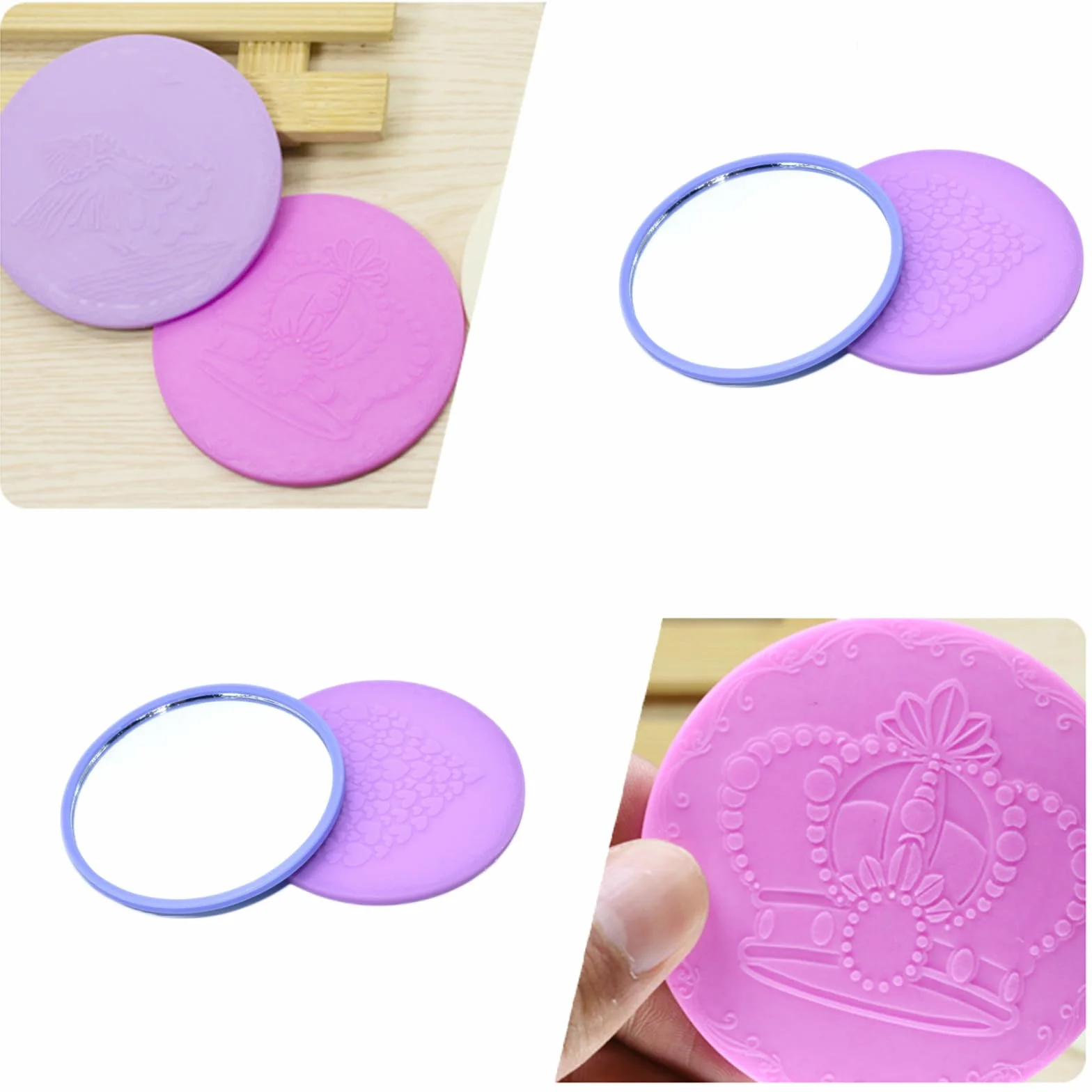Mini Espejo de Bolsillo Redondo Portátil 30 Piezas para Bolsos y Viaje