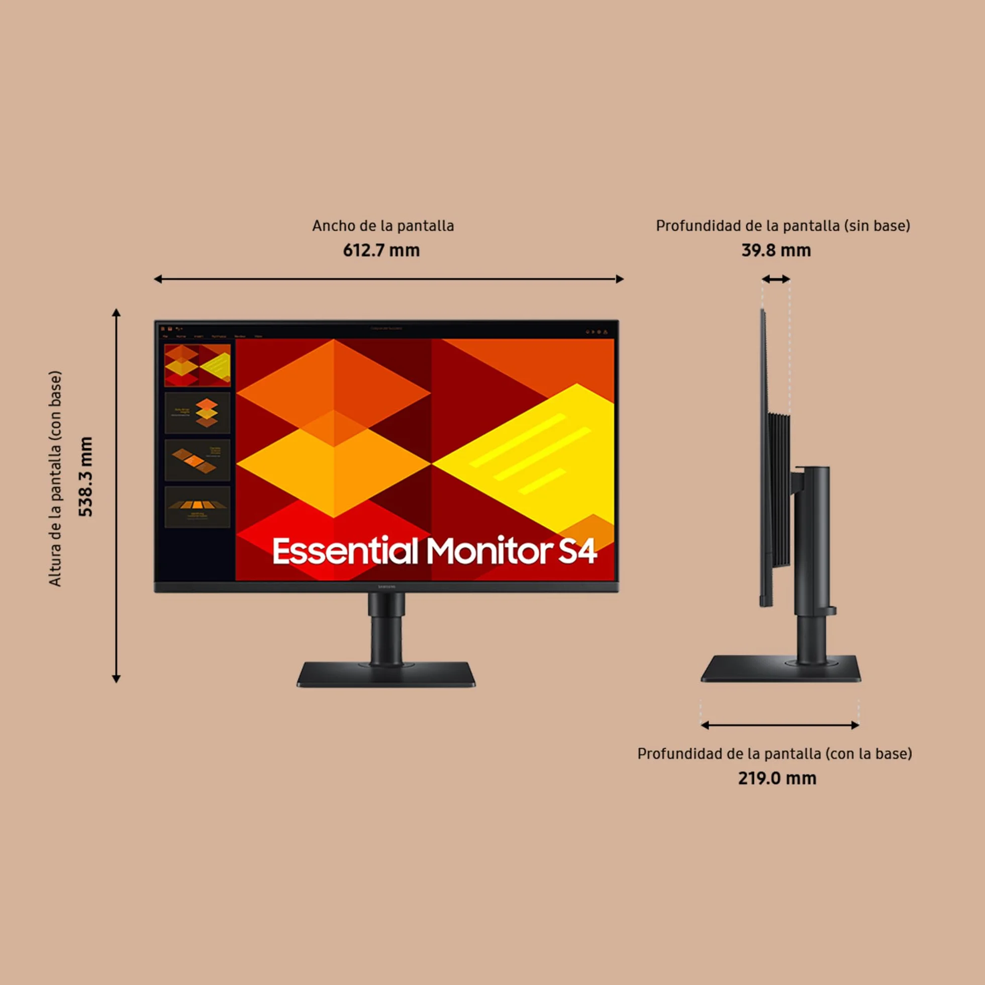 Samsung S40GD Essential Monitor 27" Full HD IPS Panel 100Hz Altavoces Integrados LS27D406GAUXEN