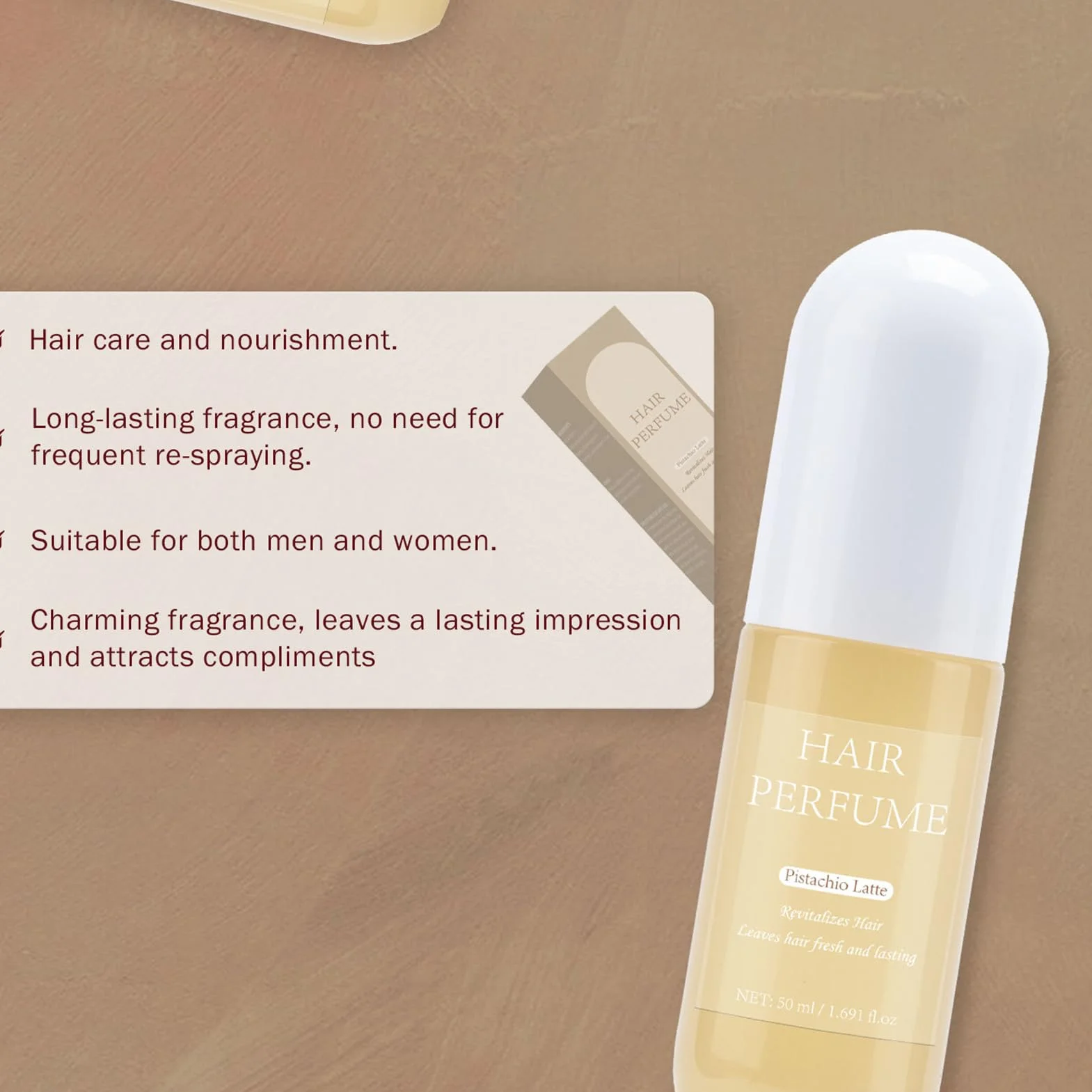Perfume para el cabello de larga duración 50 ml aerosol para mujer