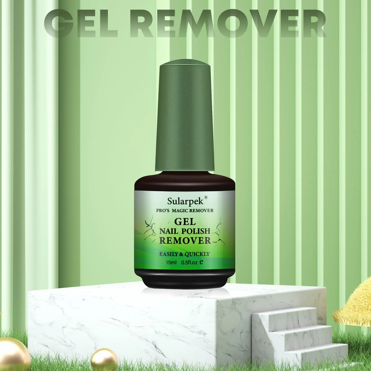 Sularpek Removedor Esmalte Permanente, Quita Esmalte Semipermanentes Uñas, Gel Nail Polish Remover Set