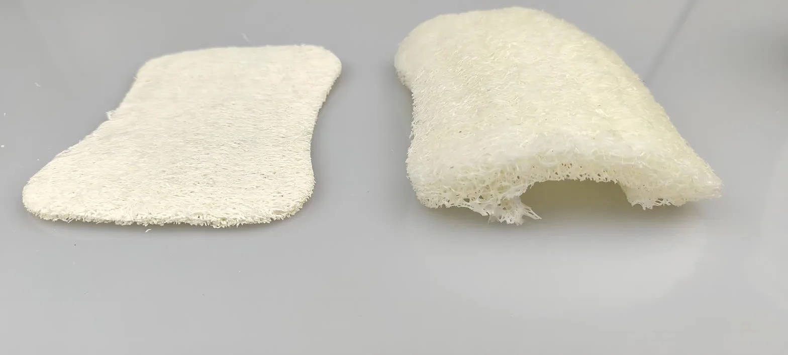 Paquete de 50 esponjas naturales de lufa, multiusos, antiarañazos para limpiar cocina, baño y hogar