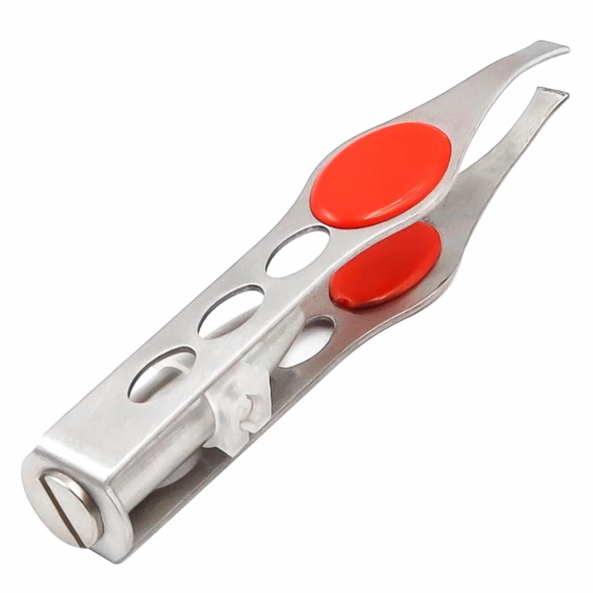 POFET Pinzas con luz LED, Pinzas iluminadas de acero inoxidable para depilación de cejas y pestañas