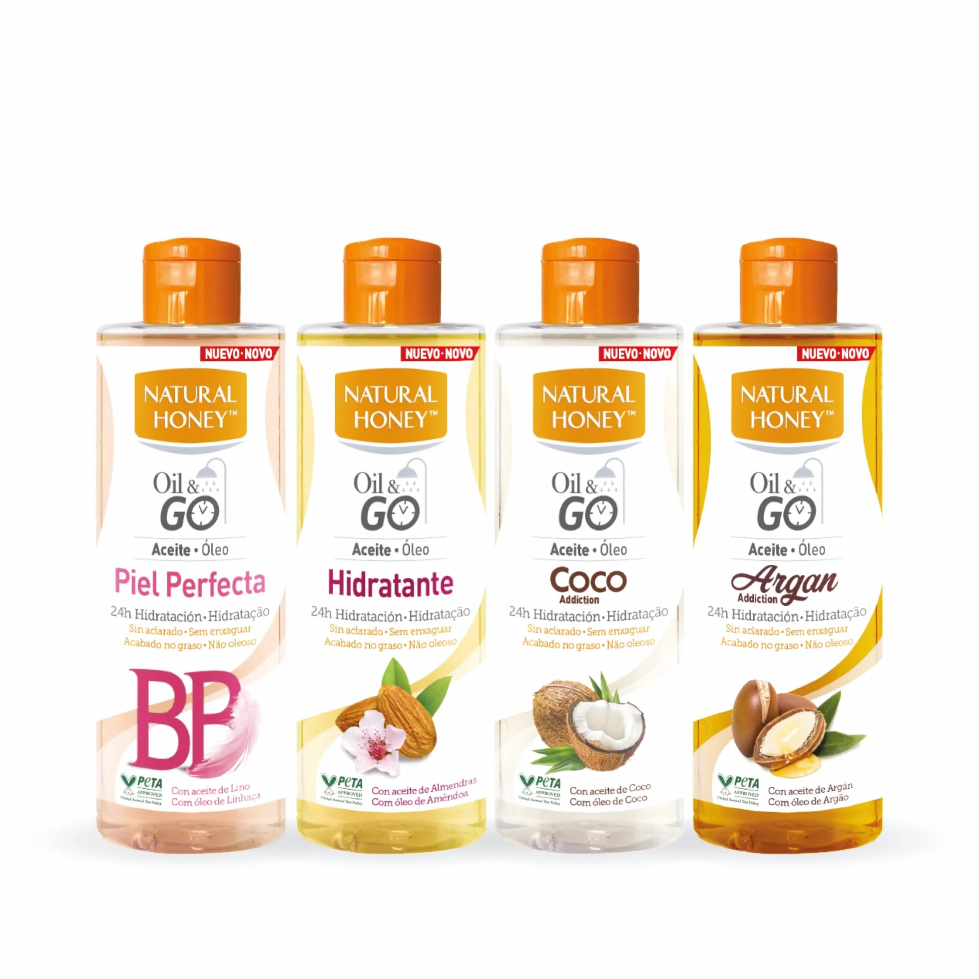 Natural Honey Oil & Go Coco Addiction Aceite de Ducha sin Aclarado con Aceite de Coco 250 ml
