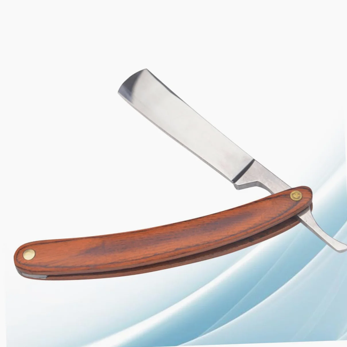 COLLBATH Maquinilla de Afeitar Manual Mango de Madera y Acero Inoxidable Vintage Diseño Antiguo Peso Equilibrado para Afeitado Cómodo y Preciso en Hombres
