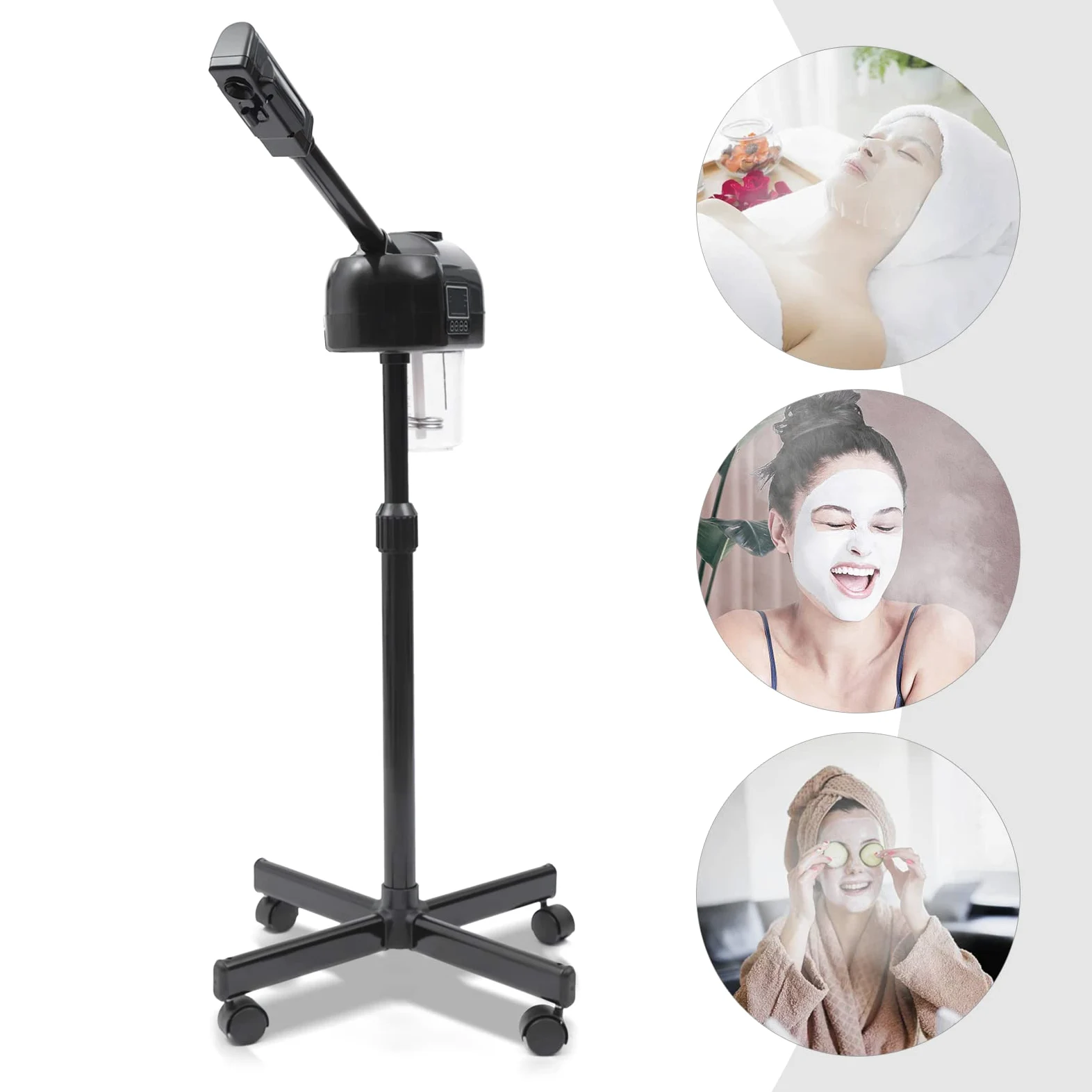 Vaporizador facial vertical, sauna facial, spa, humectante, vaporizador, salón de belleza, dispositivo de vapor, limpiador de poros, máquina de spa de vapor
