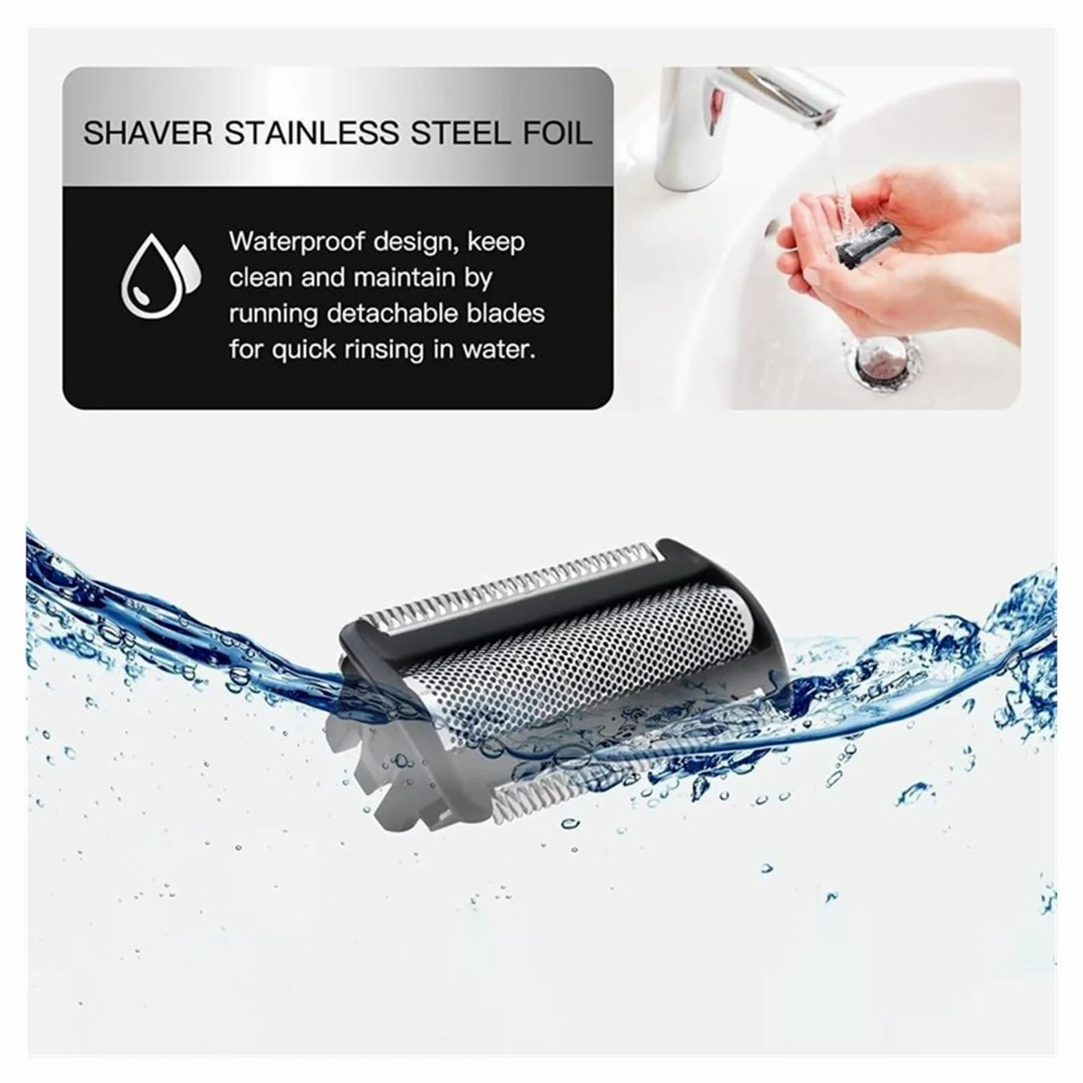 Cuchillas de repuesto for afeitadora, compatibles con MANSCAPED, | Recambio de cabezal de afeitadora de lámina de repuesto Ultra Skinsafe for cortacésped 5.0