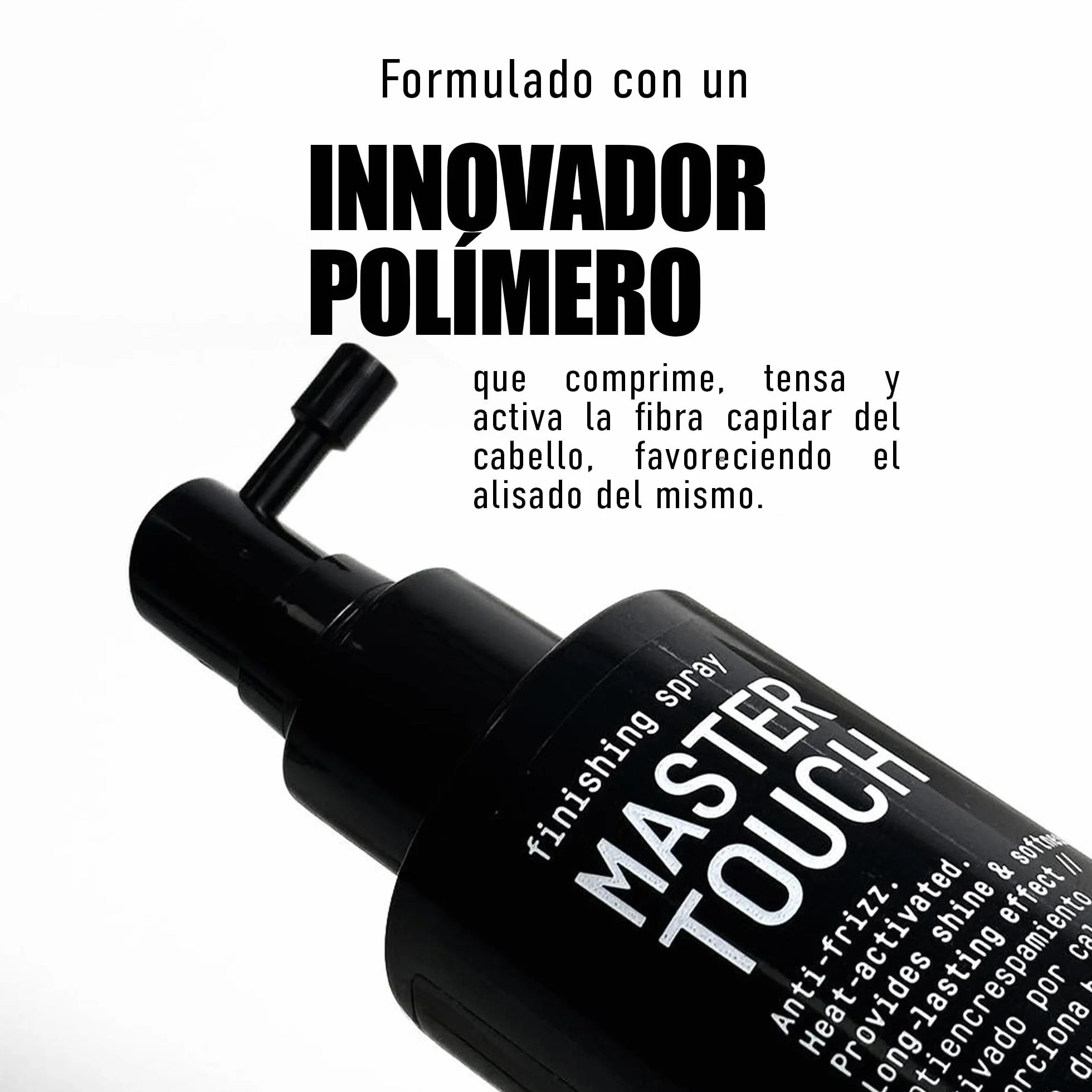 GLOSSCO PROFESSIONAL Master Touch Anti Frizz Spray 250 ml Suaviza Brillo Antiencrespamiento Cabello Protege Calor