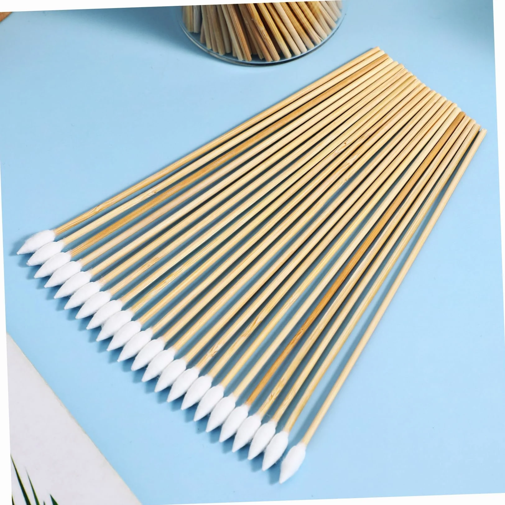 Beaupretty 1000 Piezas bastoncillo de algodón algodon bastoncillos hisopos de oído con punta puntiaguda aplicador de algodón hisopos para limpiar de oídos hisopo de maquillaje de ojos