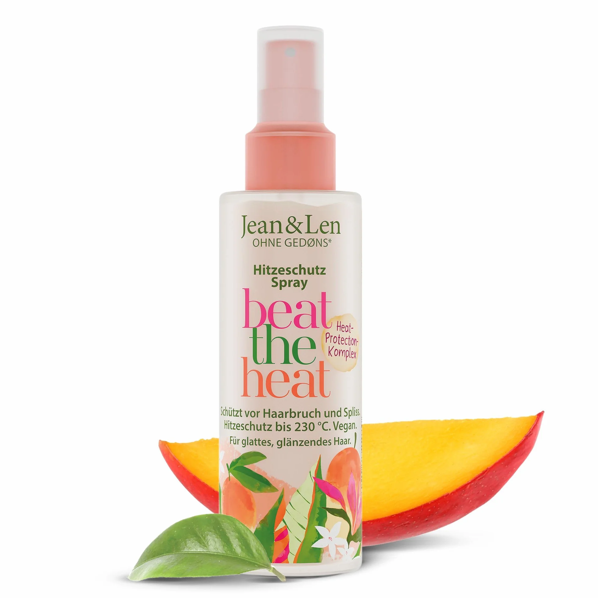 Jean & Len Beat The Heat Spray protector del calor 230°C 100 ml sin parabenos vegano