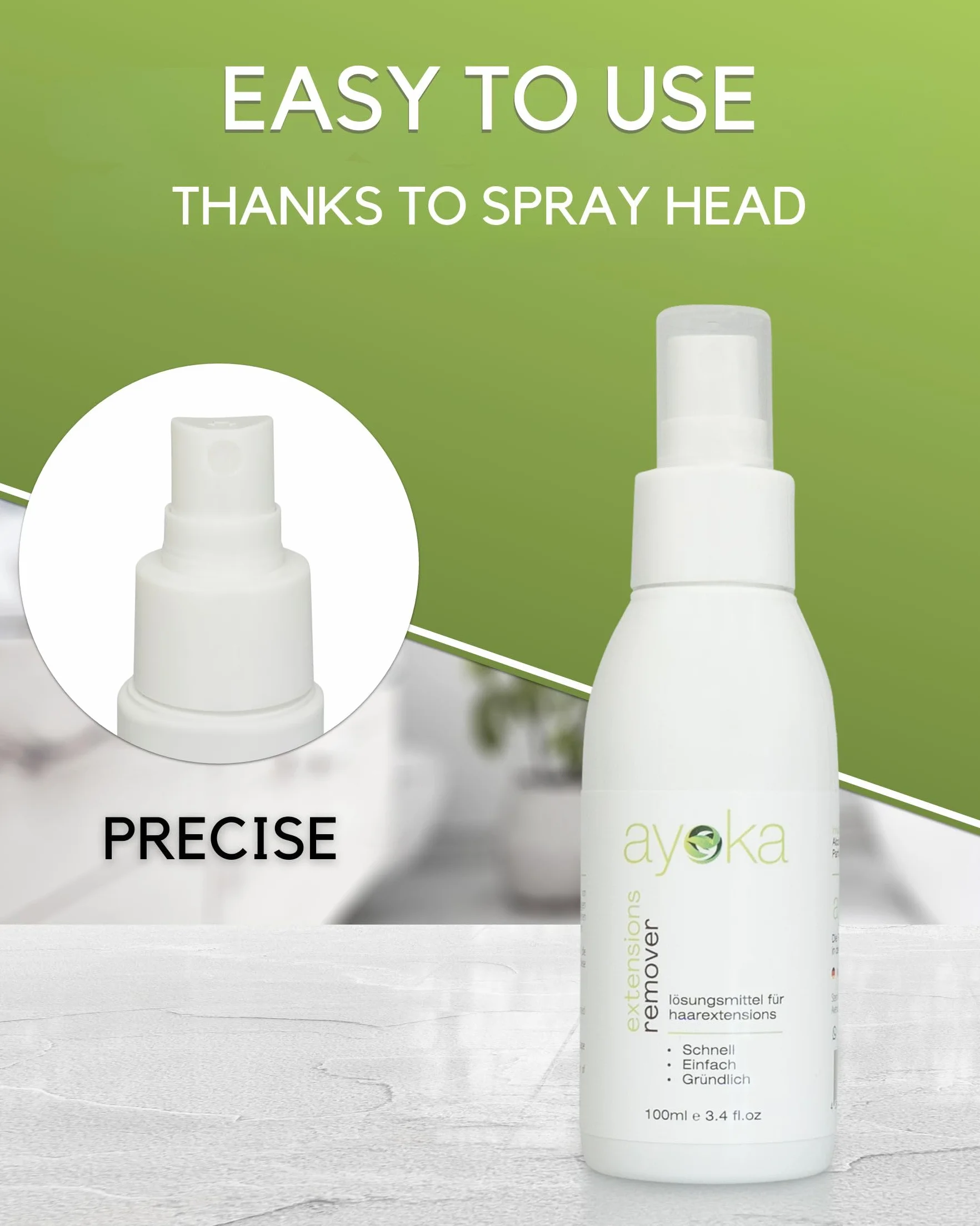 Ayoka Bonding Solver Set profesional 100 ml extrafuerte pinzas quitadoras