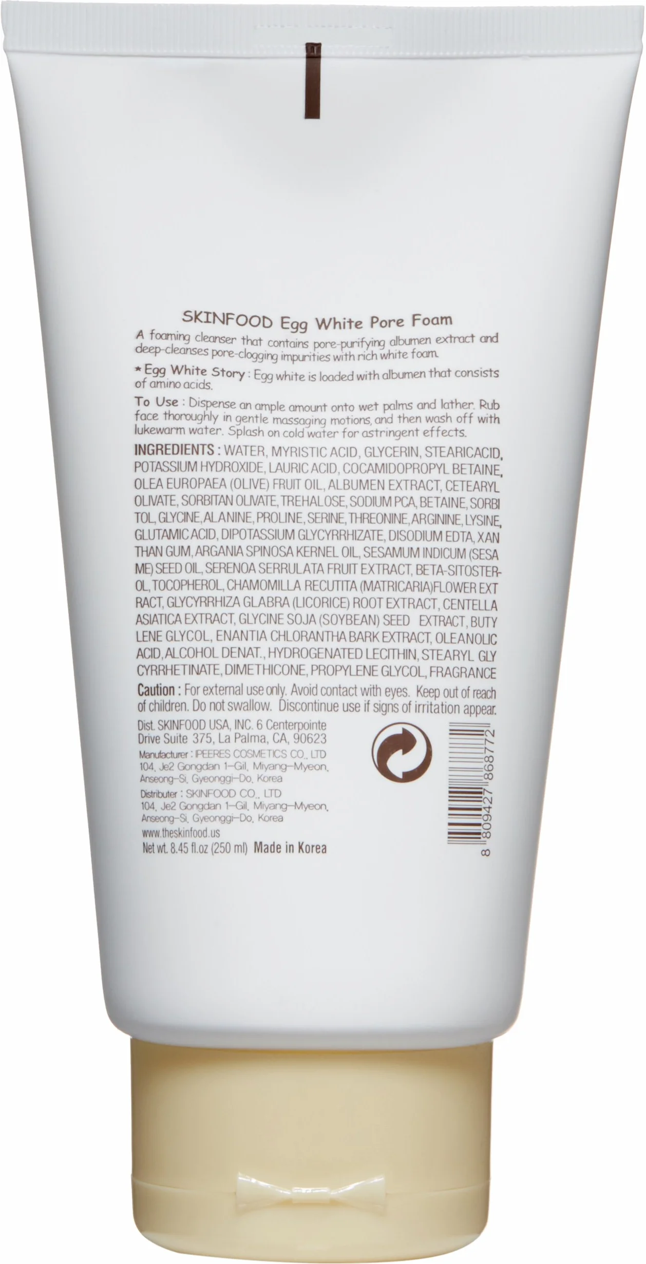 Skinfood Espuma para poros de clara de huevo, 8.45 oz