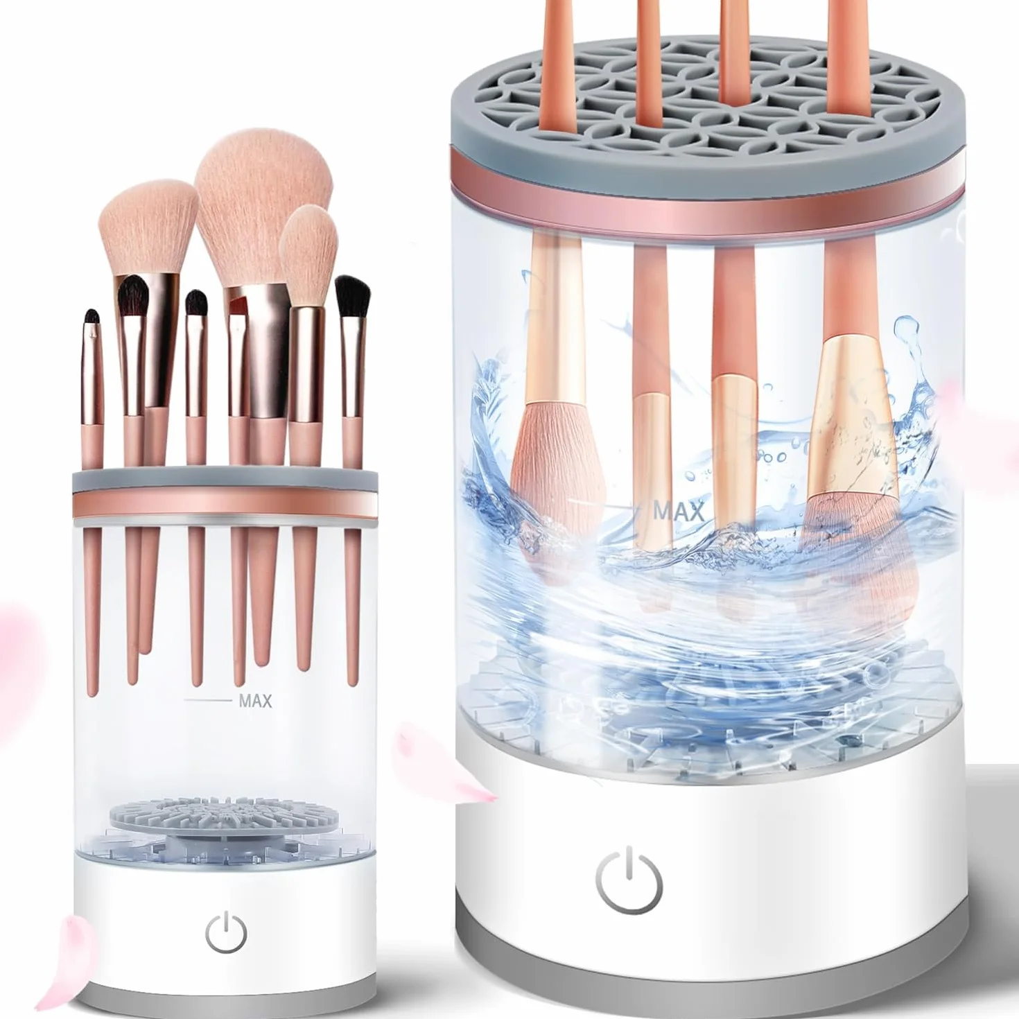 Limpiador Eléctrico de Brochas de Maquillaje, Limpieza Profunda, Portátil, Automático
