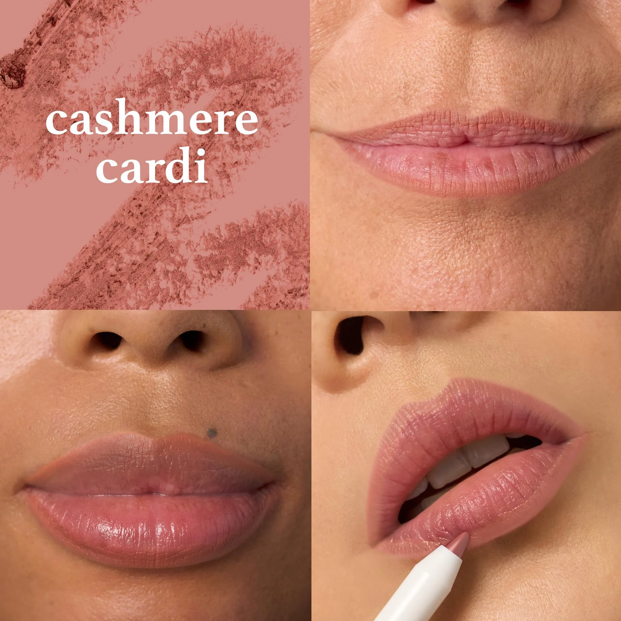Julep- Delineador de labios retráctil cremoso de larga duración With a Trace, Cashmere Cardi