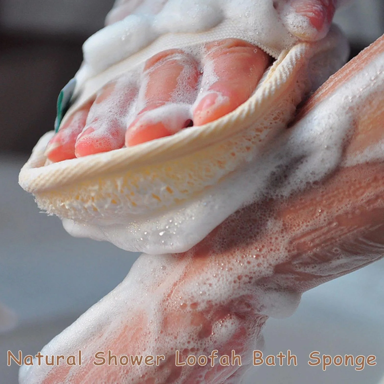 Esponja de lufa natural Purificador exfoliante corporal 3 piezas biodegradable baño ducha