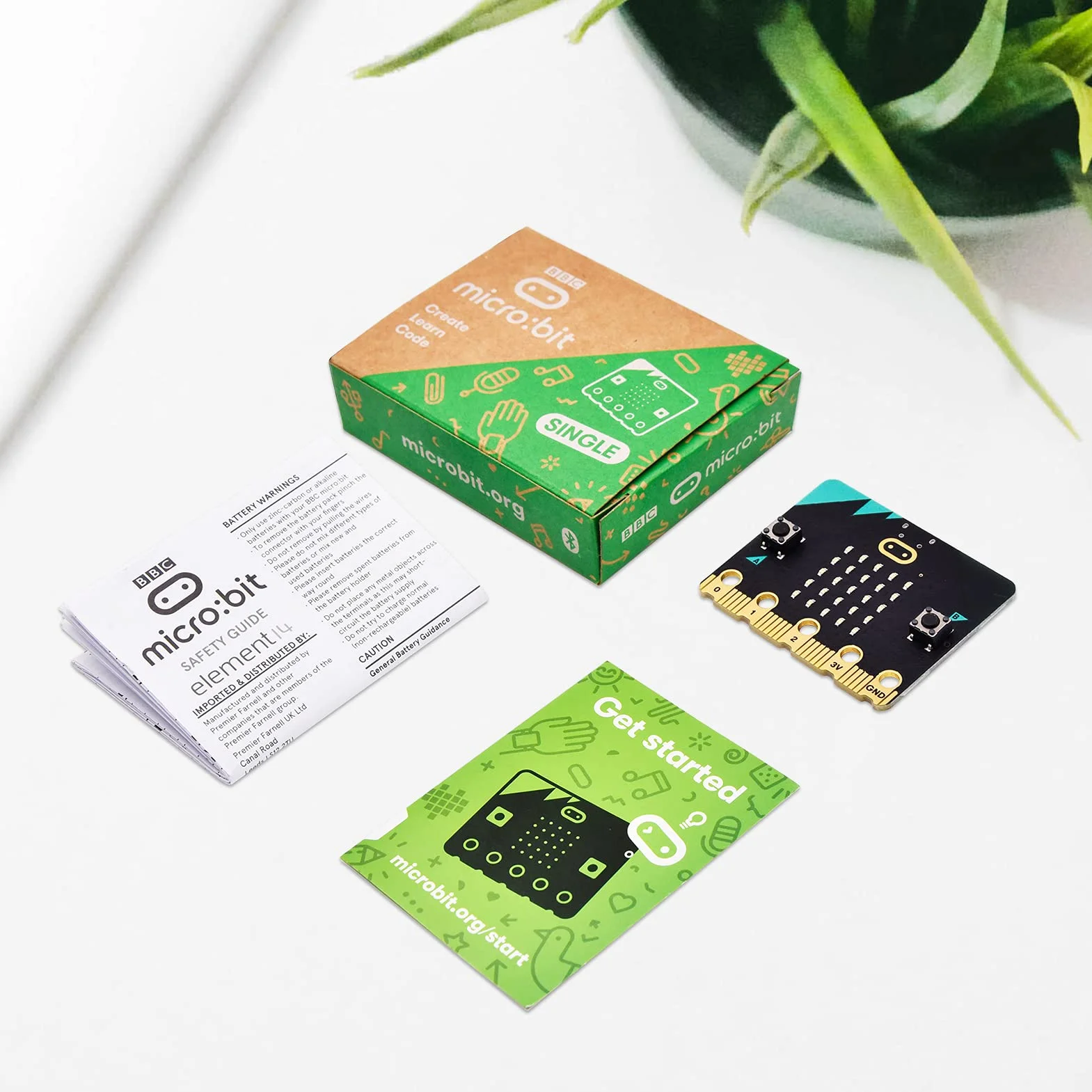KEYESTUDIO Kit de Inicio básico para BBC Micro bit V2, programación gráfica, brújula Bluetooth integrada, detección de Movimiento, codificación de Pantalla LED
