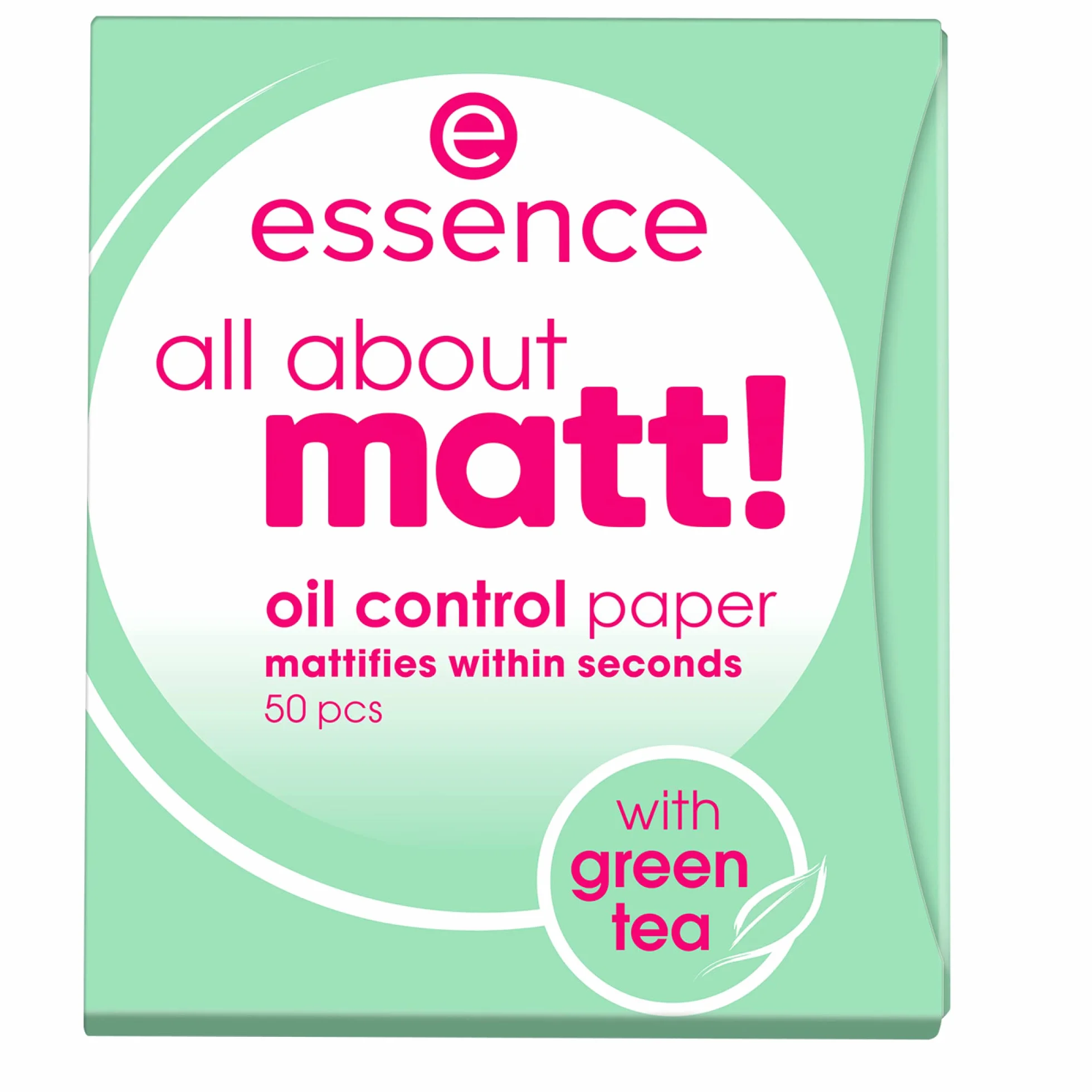 Essence All About Matt! Papeles Matificantes Control de Grasa, Mate (50pcs)