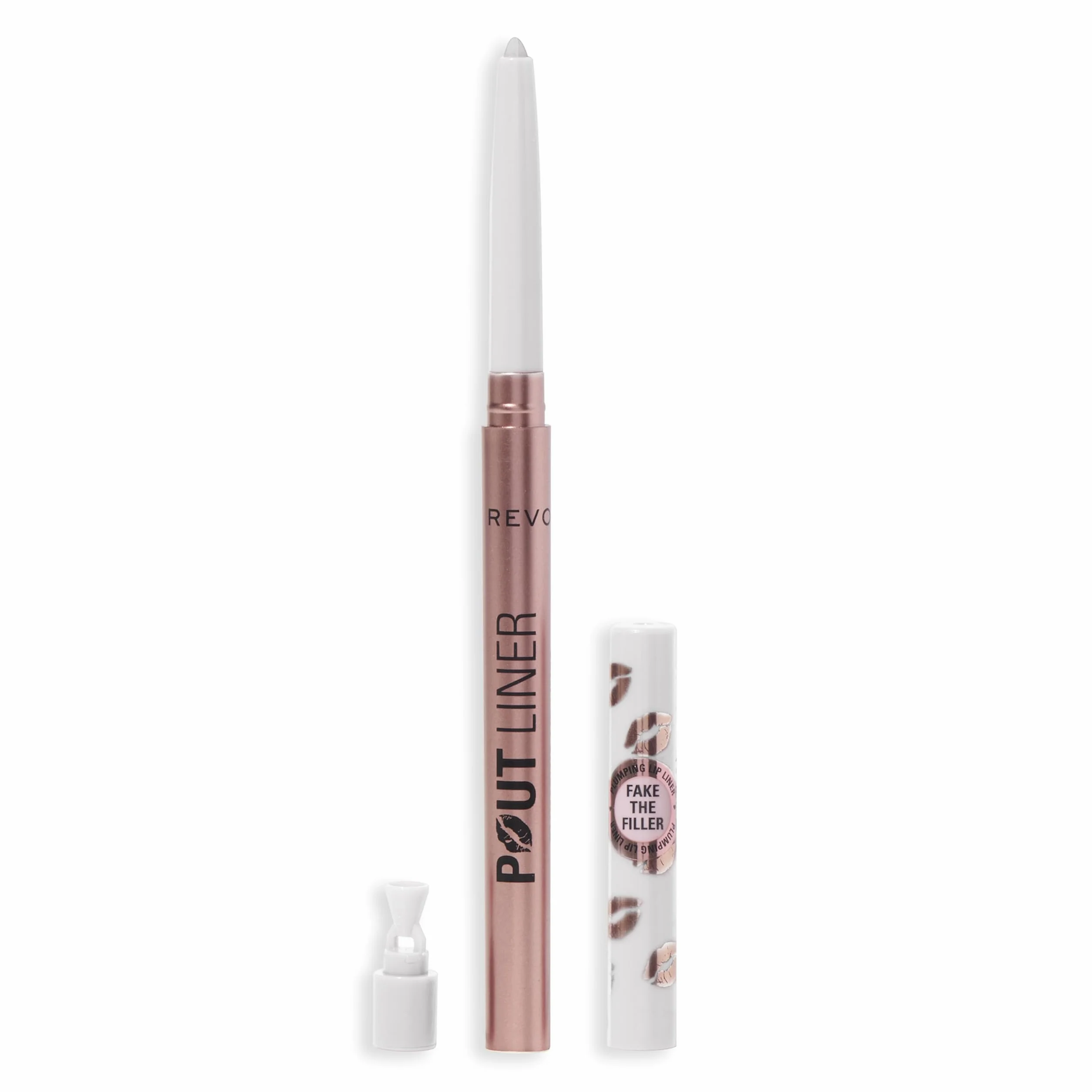 Revolution Beauty Pout Bomb Delineador Voluminizador Larga Duración Ácido Hialurónico Vitamina E Transparente
