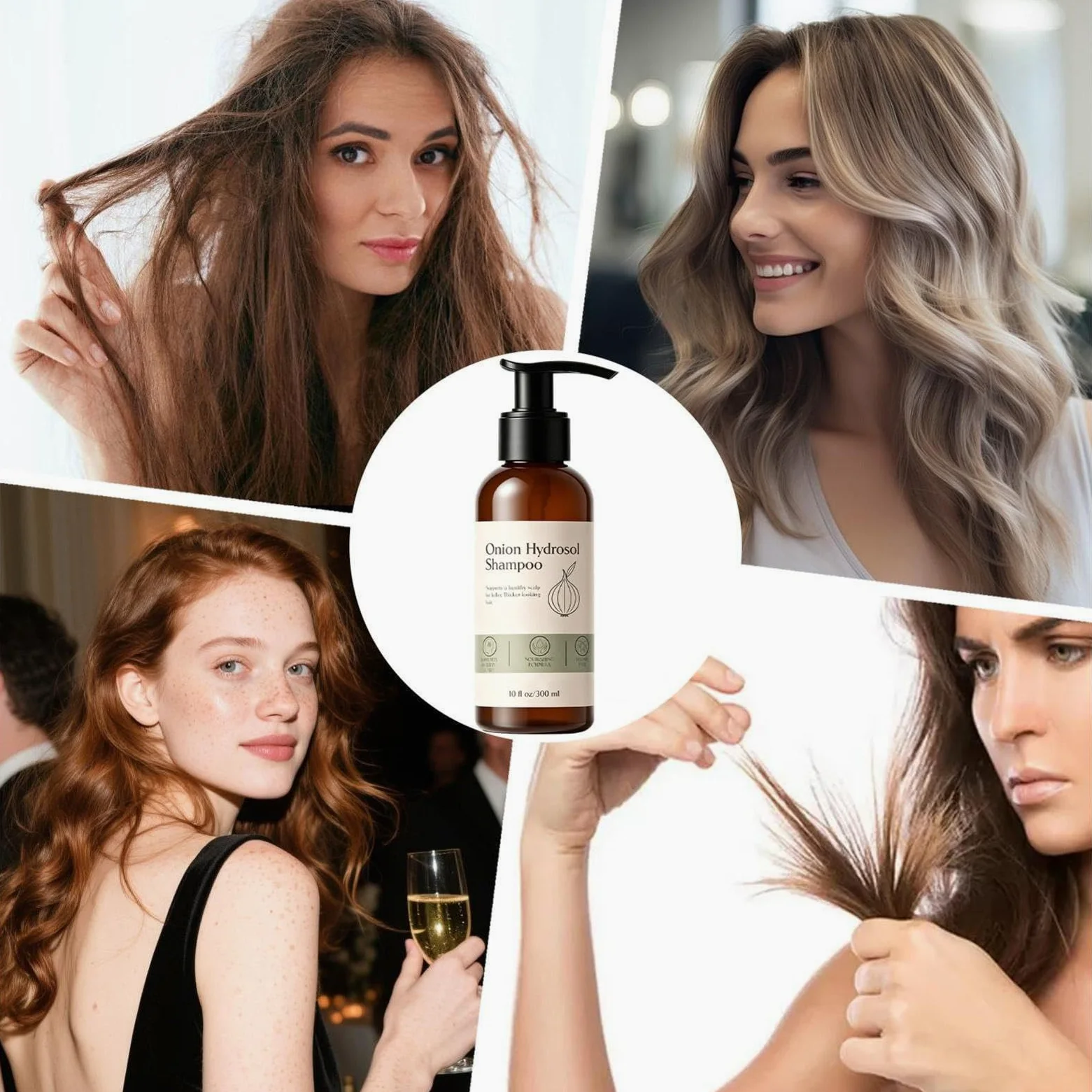 Champú Natural 300ml Control De Grasa Capilar Y Limpieza | Champú Hidratante Para Cabello , Brillante, Apto Para Diario Y De Viaje, Con Propiedades Purificantes E Hidratantes, Unisex