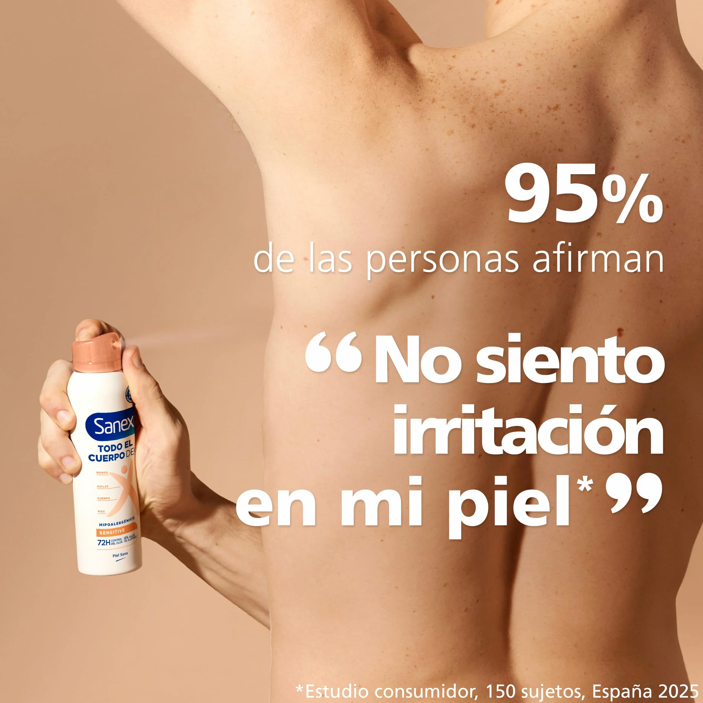 Sanex Deo Sensible Spray 150ml Desodorante 72H Protección Hipoalergénico