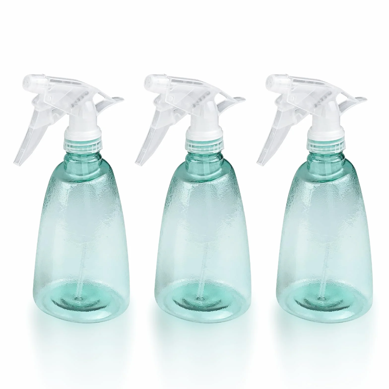 Gvolatee 3 Piezas Botella Pulverizador 500 ml, Plastico Gatillo Botellas de Spray Vacías Rellenable Transparente