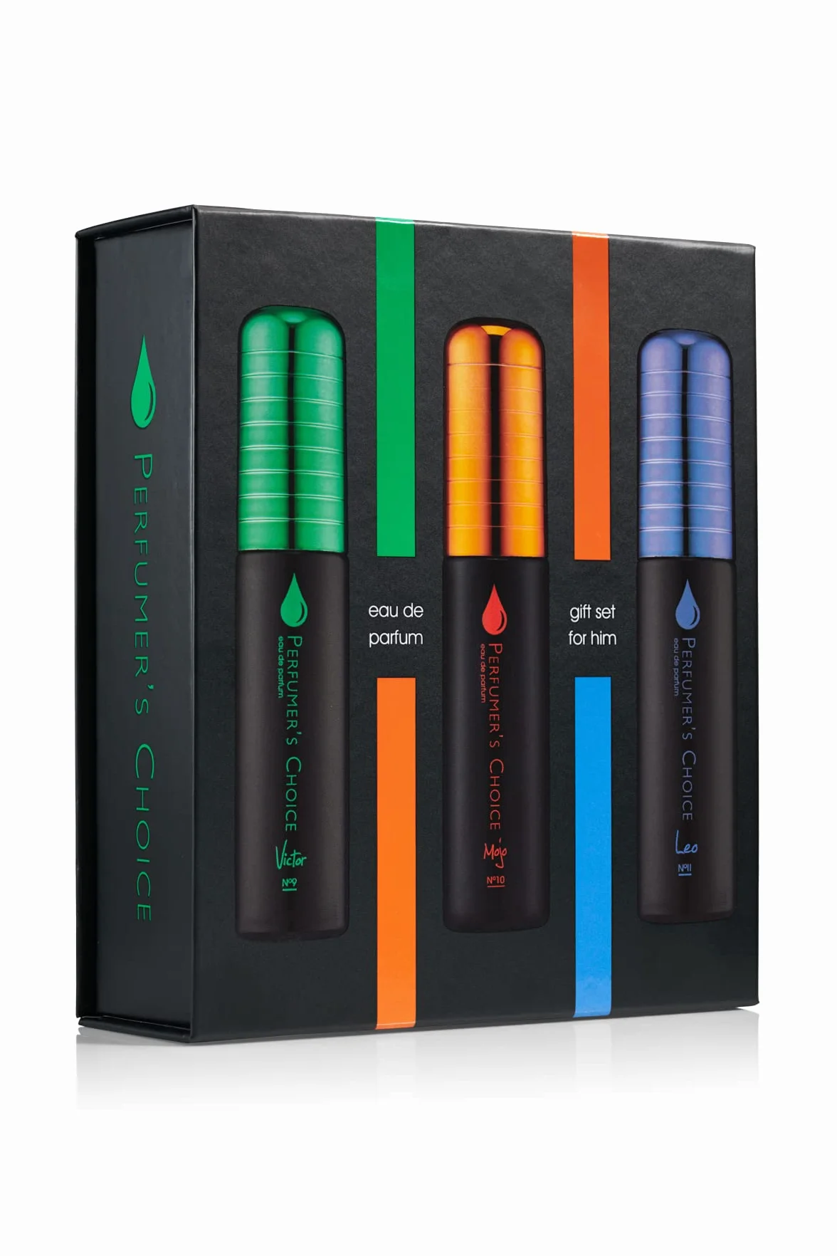 Milton-Lloyd PERFUMER'S CHOICE No 9, 10, 11 by Victor, Mojo, Leo - Eau de Parfum Gift Set 3x50ml Men
