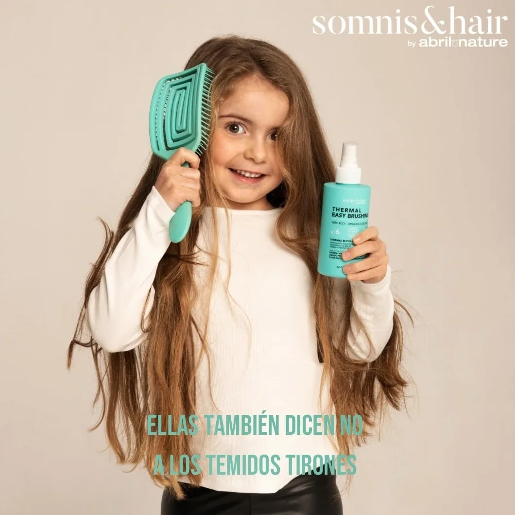 Somnis&Hair Spray Protector Térmico Natural 250 ml - Desenredante y Suavizante - Protección Calor UV Agua Salada - Sin Sulfatos Parabenos - Vegano