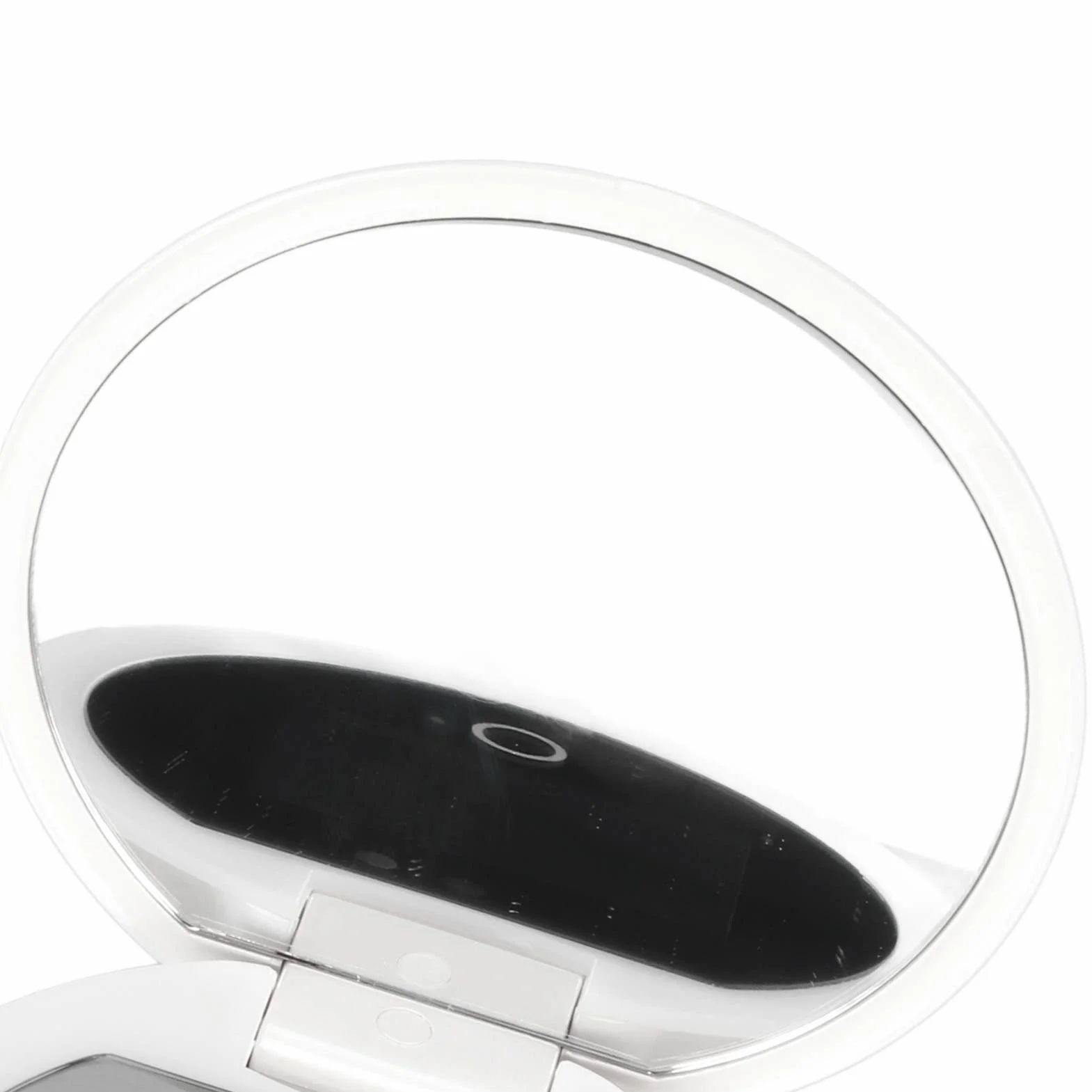 Espejo de Maquillaje LED Viaje con Cámara UV, Aumento 2X, Controles Táctiles y Brillo Ajustable