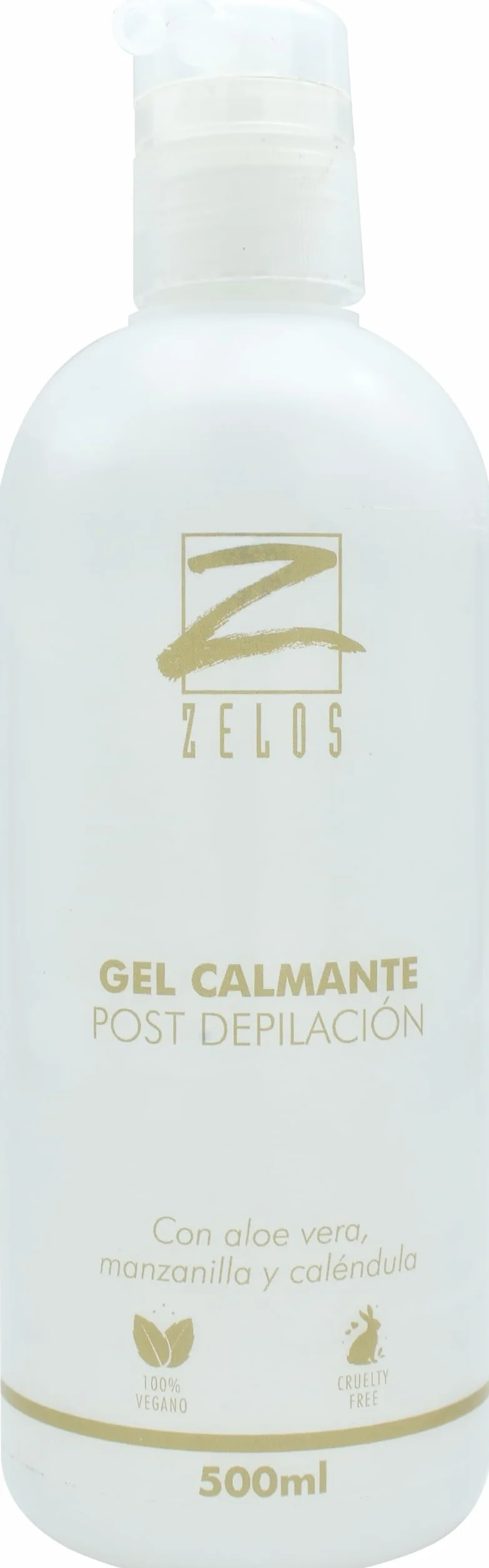 Gel Post Depilación con Aloe Vera 500ml Zelos