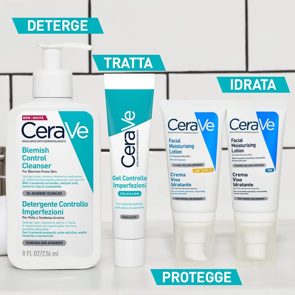 CeraVe Gel Limpiador para Acné y Piel Grasa con Ácido Salicílico 473 ml