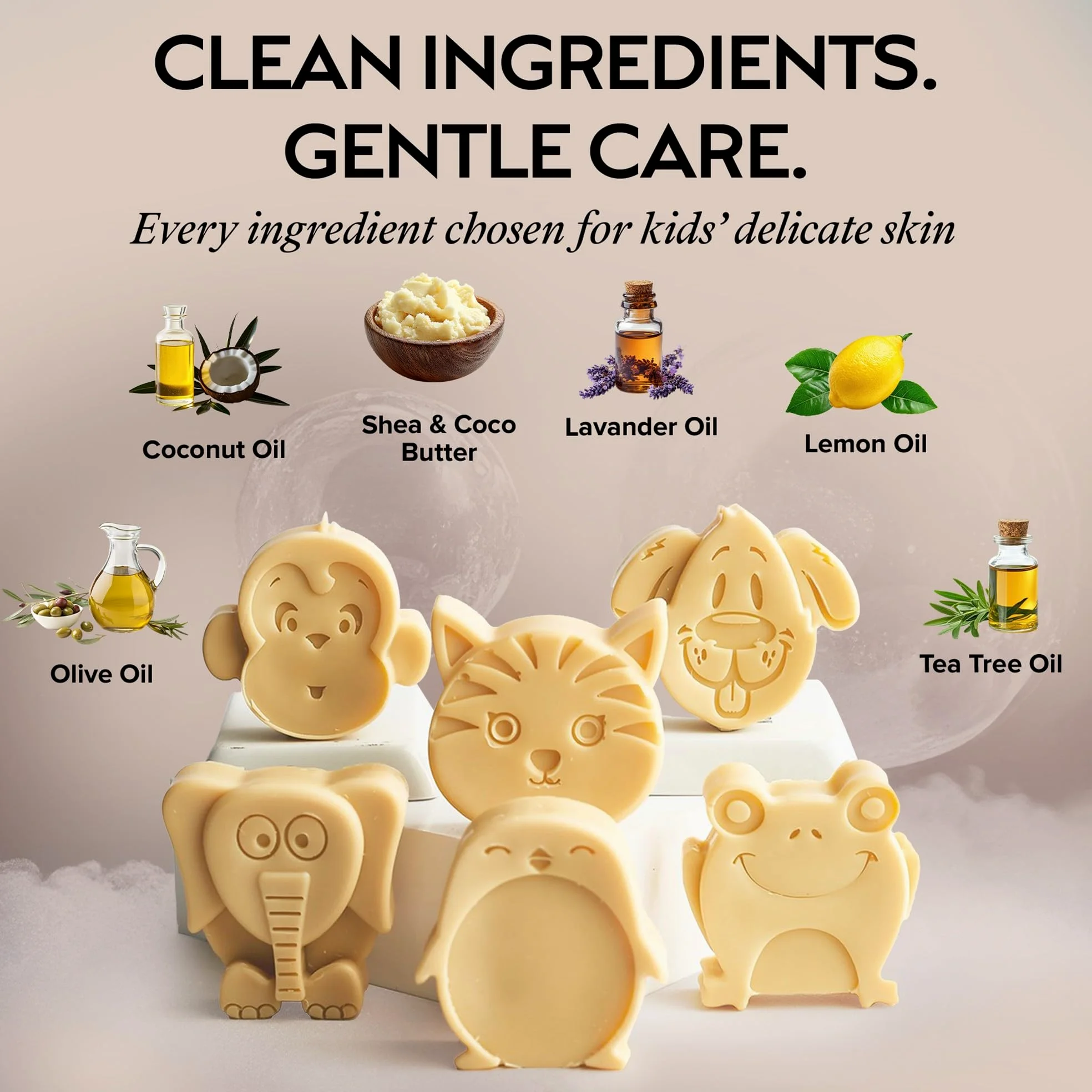 Jabones naturales para niños