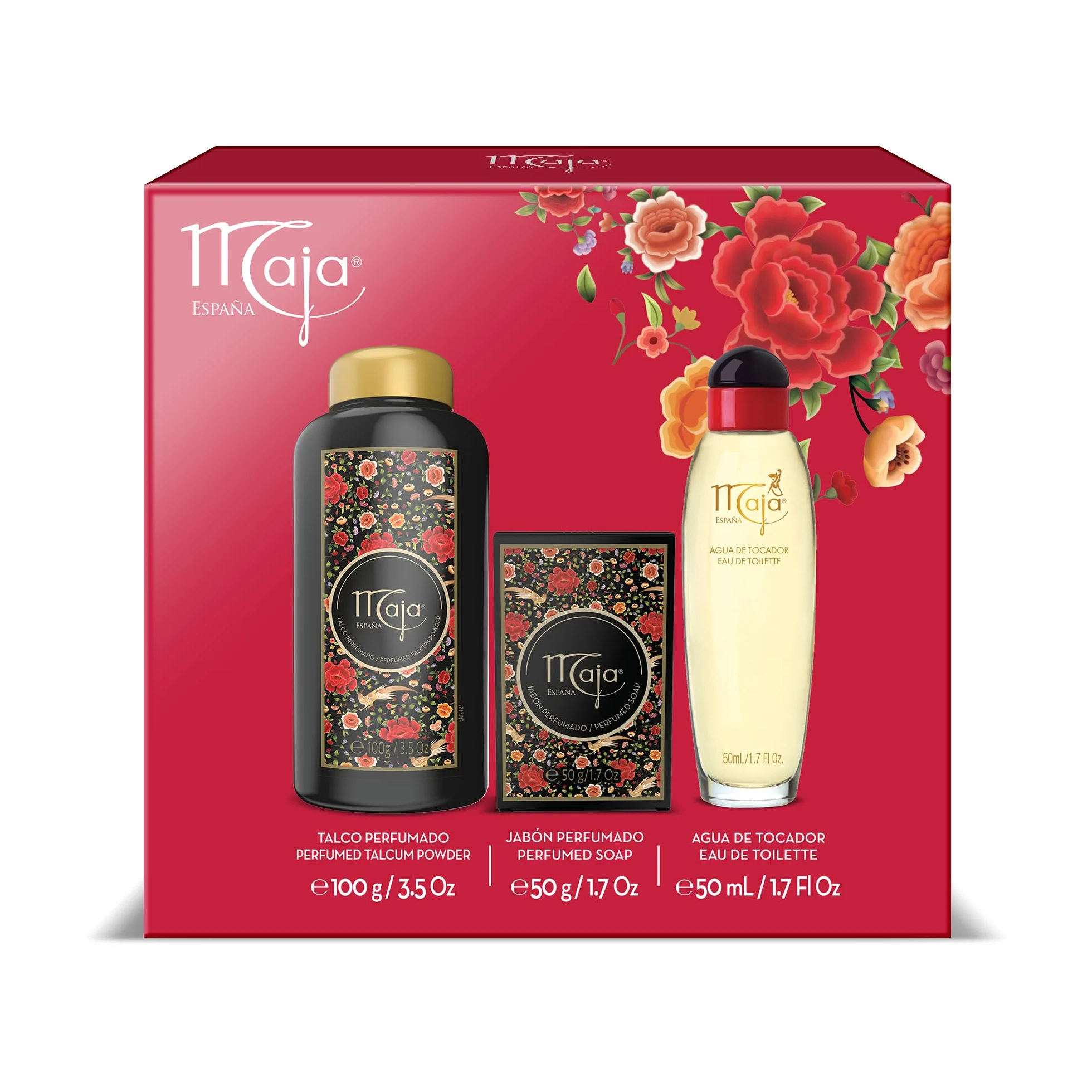 Maja Pack de Regalo Talco 100 G + Eau de Toilette 50 ML + Jabón 50 G