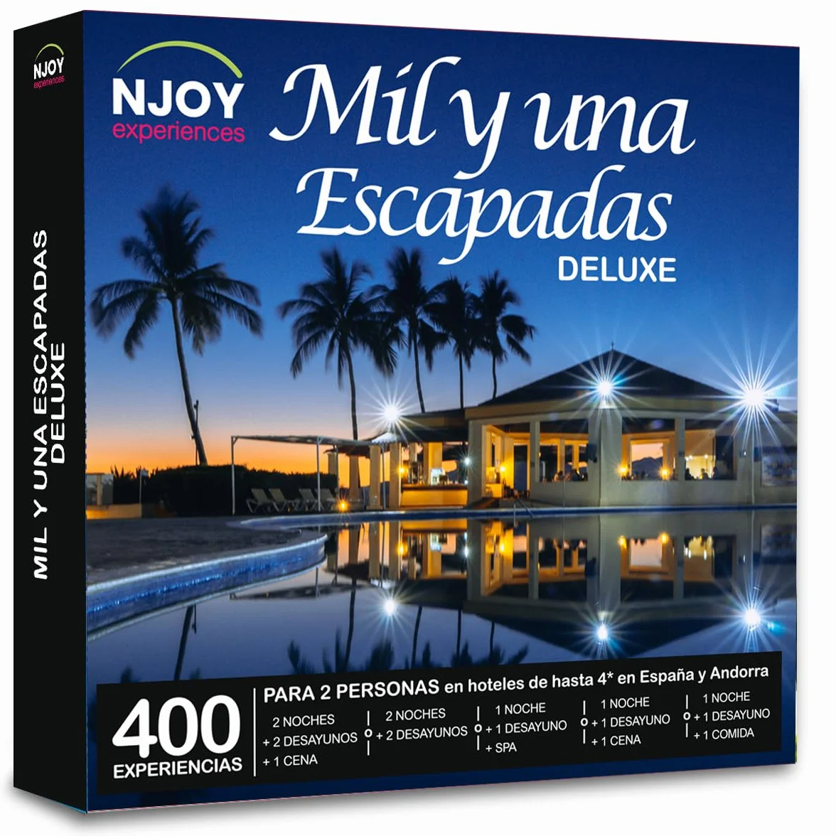 Caja Regalo - Mil y una Escapada Deluxe- Idea de Regalo - Estancia con Cena de o SPA de 1 Noche para 2 Personas
