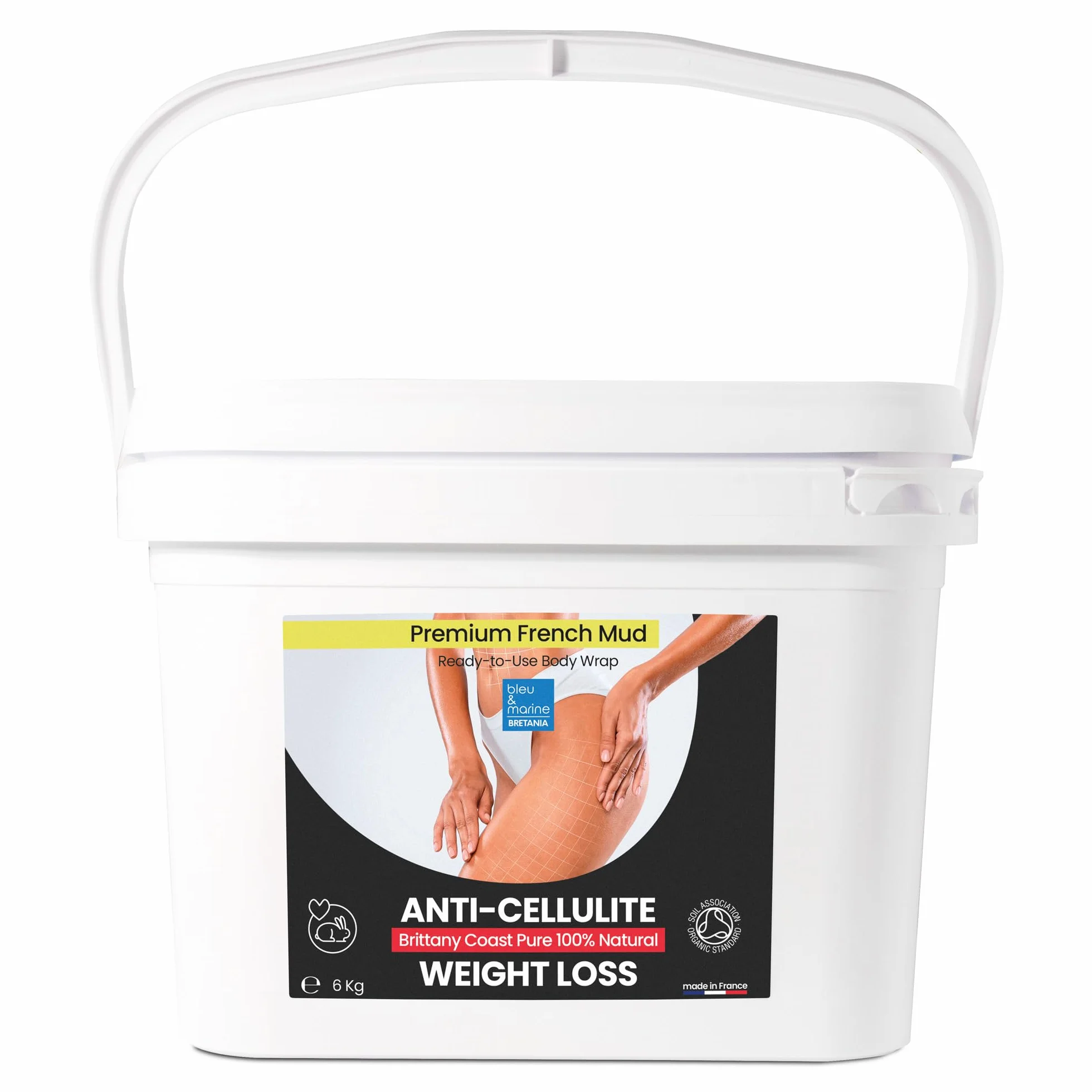 Barro de Algas Anticelulitico: Combate Celulitis y Flacidez Corporal. Efecto Reafirmante y Resultados Visibles. Fango Profesional SPA Tratamiento de Choque - Ready To Use - 6000 g 6 kg
